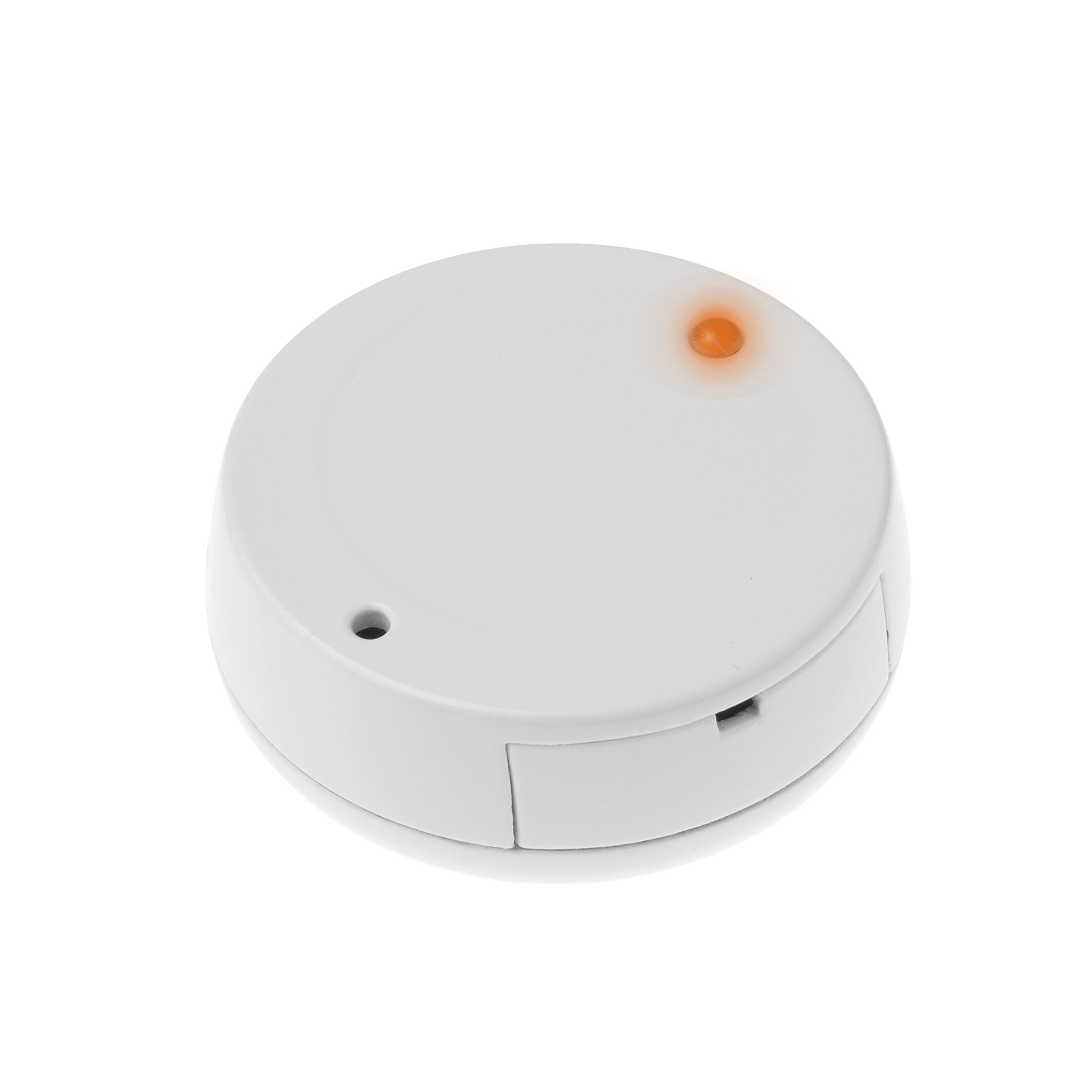 LUPUSEC 12105 Erschütterungsmelder / Glasbruchmelder, Vibrationsmelder für Smarthome Alarmanlagen, funkbetrieben, kleine Maße, erkennt einbruchtypische Hebelversuche, Weiß