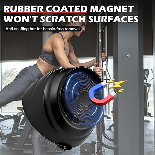 Miniatura 6 de Recipiente de tiza para gimnasio, soporte magnético para tiza negra, levantamiento de pesas, entrenamiento, gimnasio, bloques de tiza, cuenco