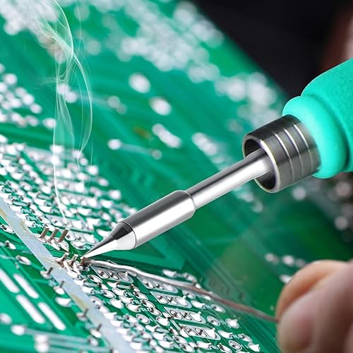 Miniatura 6 de HengTianMei Juego de puntas de soldador 245, 3 piezas, modelo K, I, I. Adecuado para estaciones de soldadura SUGON A9 245 y T21 245, puntas de