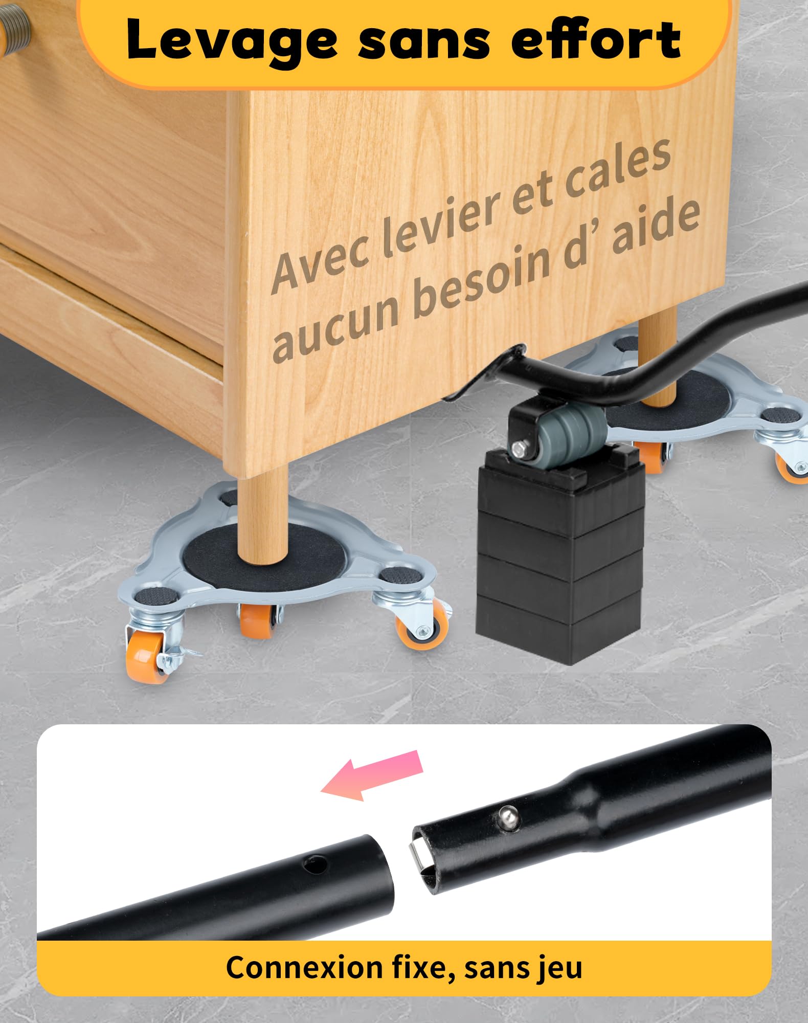 Sollevatore Mobili Pesanti Carico Fino a 400kg Set Sposta Mobili Pesanti