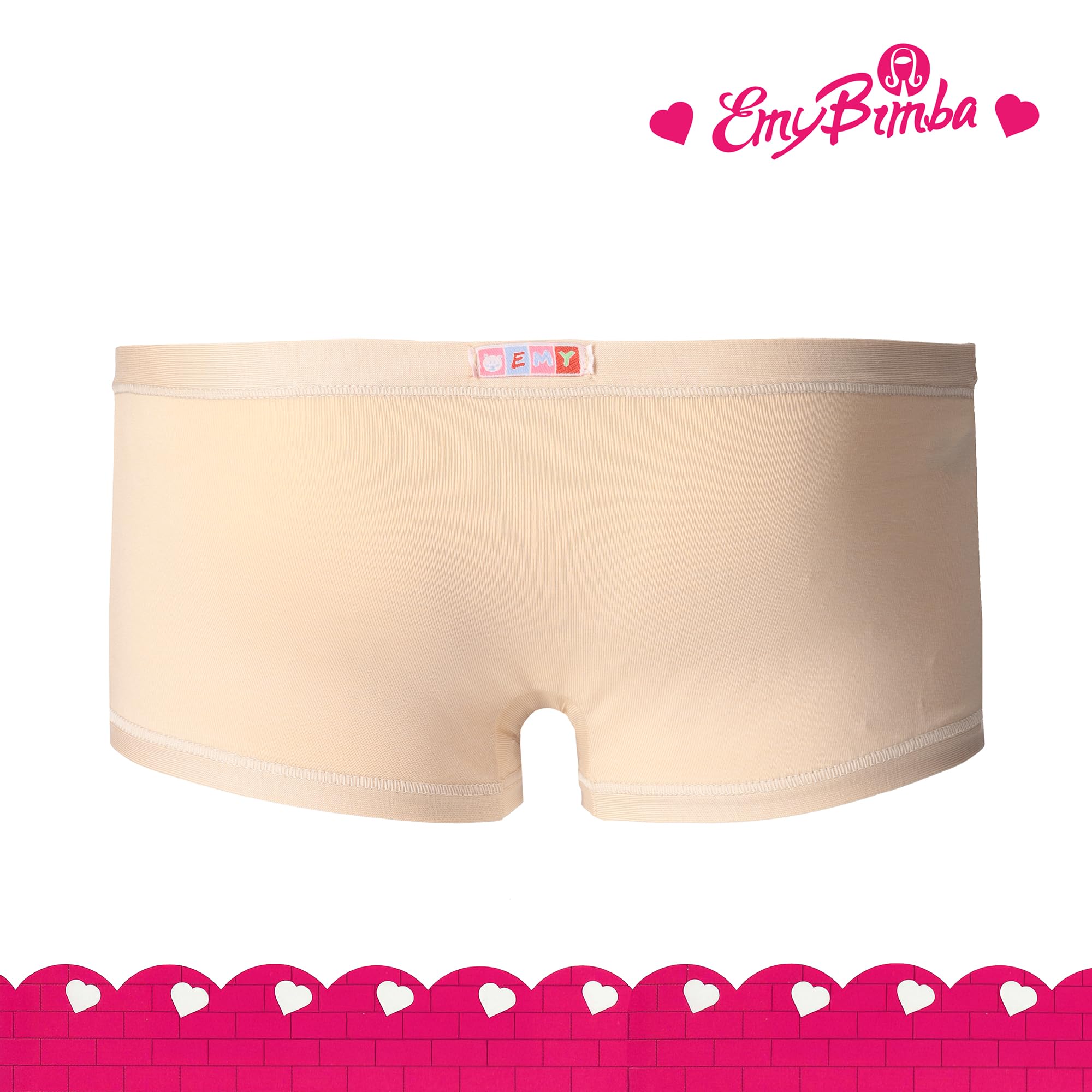 EMY Culotte Bambina Boxerino Shorts Sportivi in Cotone Elasticizzato 90% Cotone 10% Elastan Taglie 4-12 Anni