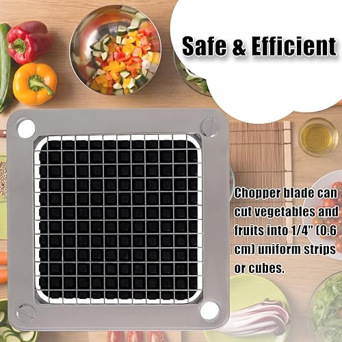 Miniatura 3 de Replacement Chopper 14" Blade and Pusher Block, Commercial Vegetable Chopper Blade, French Fry Cutter Stainless Steel Blade for Fruit Cutting