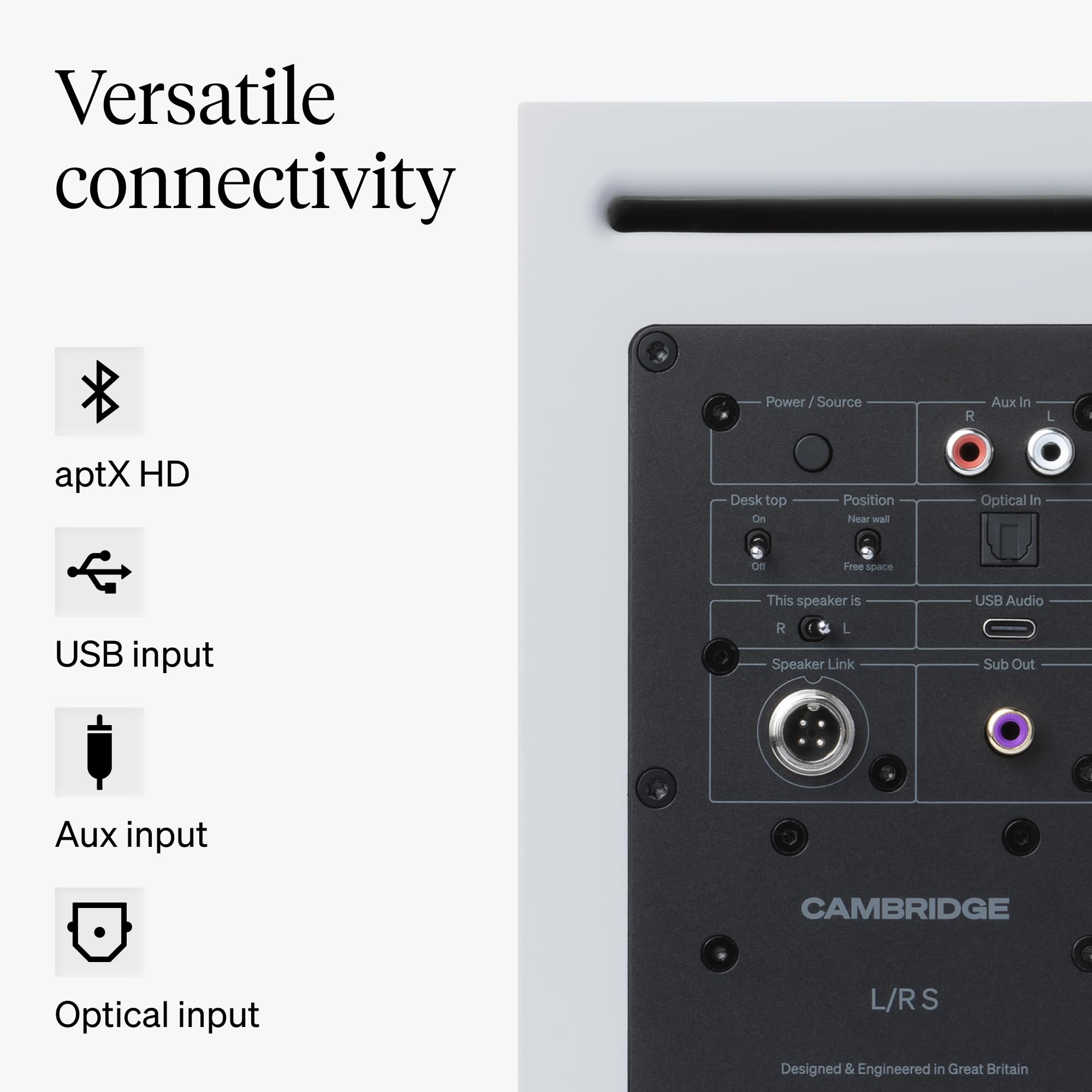 Amazon.com: Cambridge Audio L/R S – 100W Compact Active Stereo