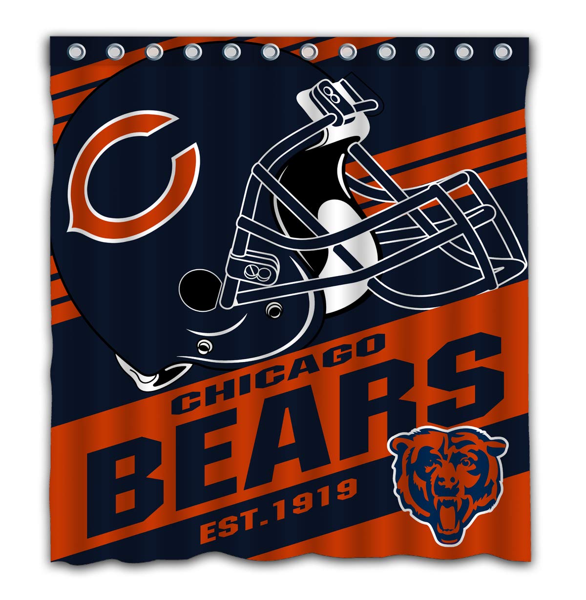 Chicago Bears Bedroom Curtains Curtains & Drapes