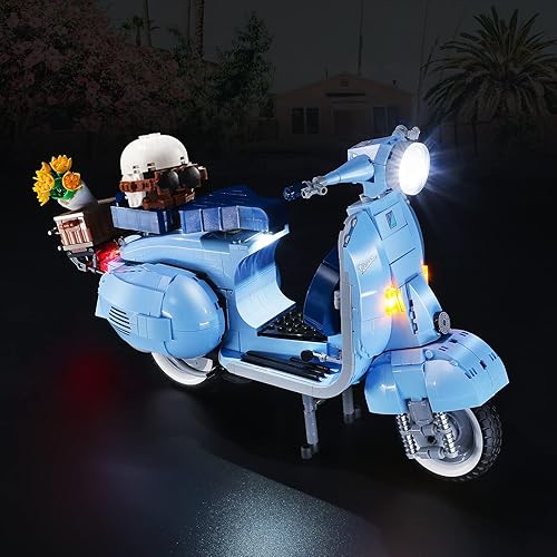BOOZUU Kit de luz para Lego-10298 Vespa 125 - Compatible con Lego Creator Building Model Toy Kit, ilumina tu scooter italiano