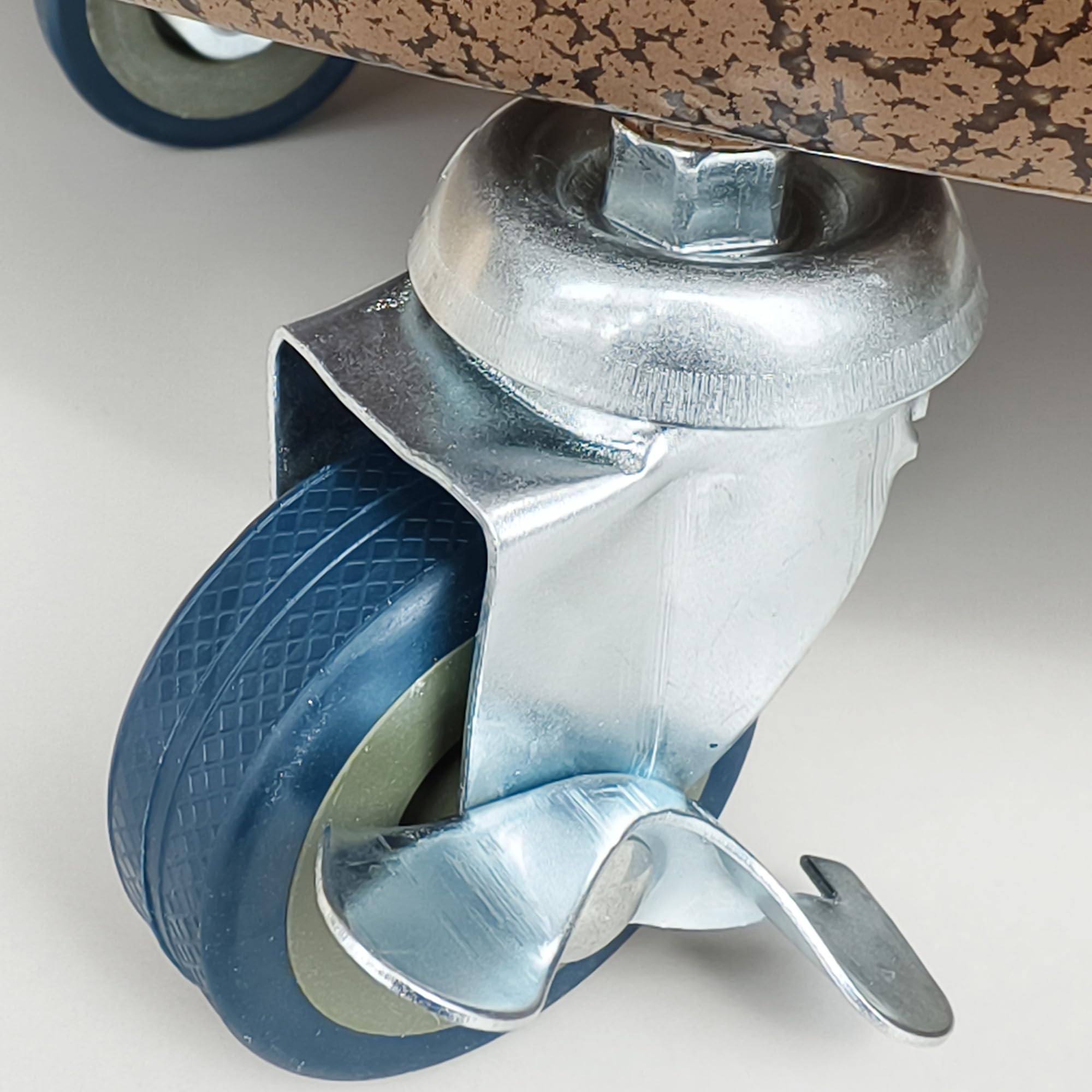 Mornteko Pflanzpaletten-Caddy, 40,5 cm, robuster Metall-Pflanzgefäß, Blumentopf-Palettenroller mit Eisenrädern, 2 Stück (40,5 cm, Bronze)