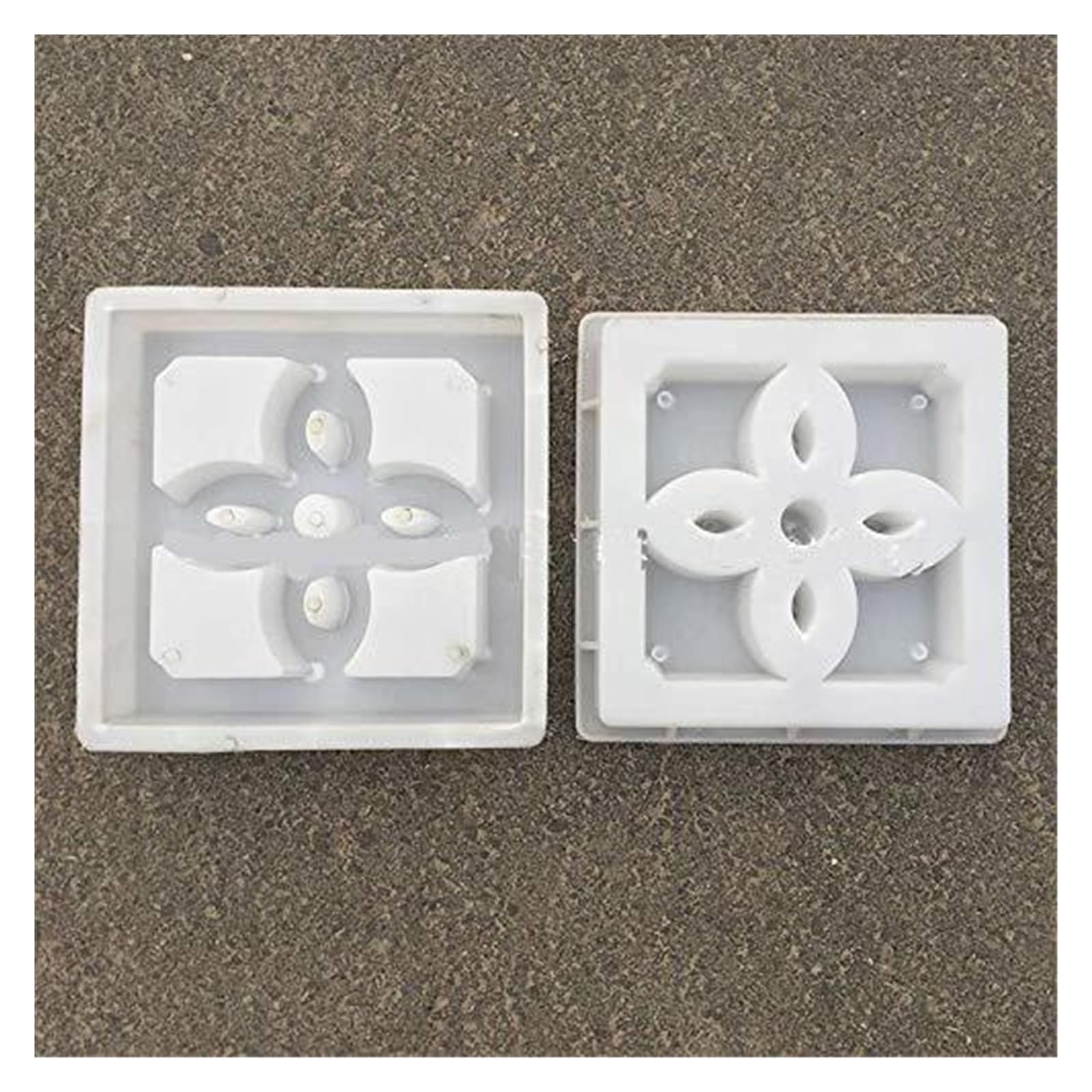 Formy do betonu nawierzchniowego, 1 szt. Formy do kostki brukowej DIY kwadratowa plastikowa forma tworzenia ścieżek