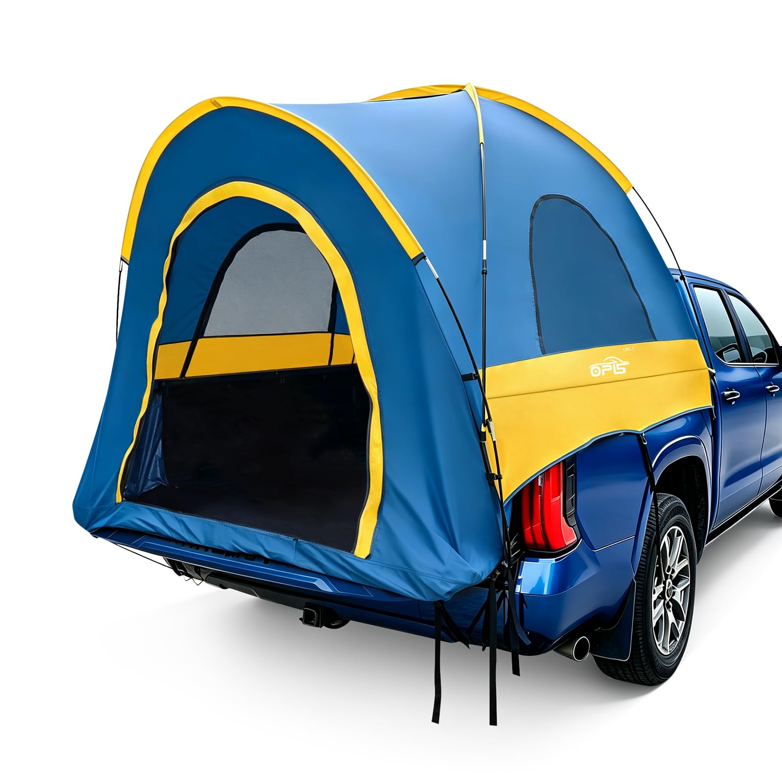 Pickup Truck Tent for Camping 5.5-5.8FT Bed, PU2000mm Waterproof Truck Bed Tent with Rainfly, Comfortable and Roomy Pickup Bed Tent for 2 Person Car Camping