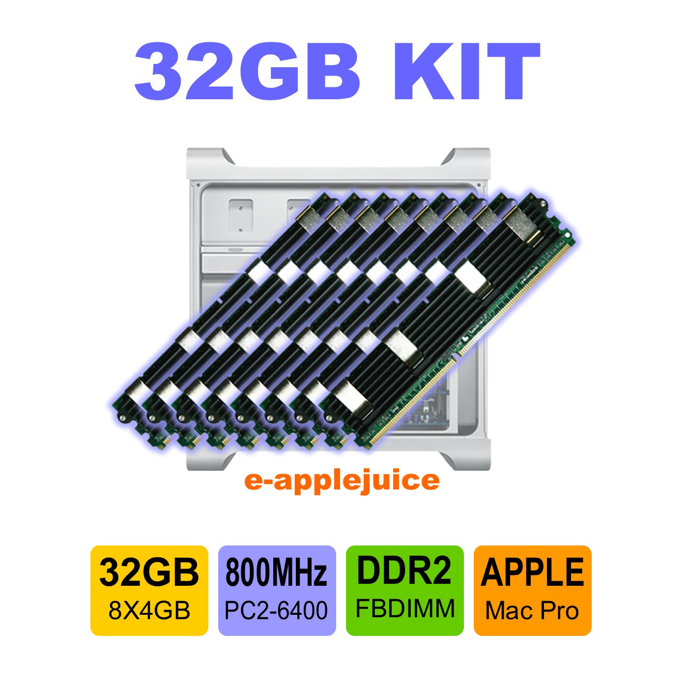 MacPro用メモリ 未使用品 iRam 4Gx2 kit IR8GMP800K MacPro用メモリ 未使用品 iRam 4Gx2 kit IR8GMP800K｜MacPro用メモリ
