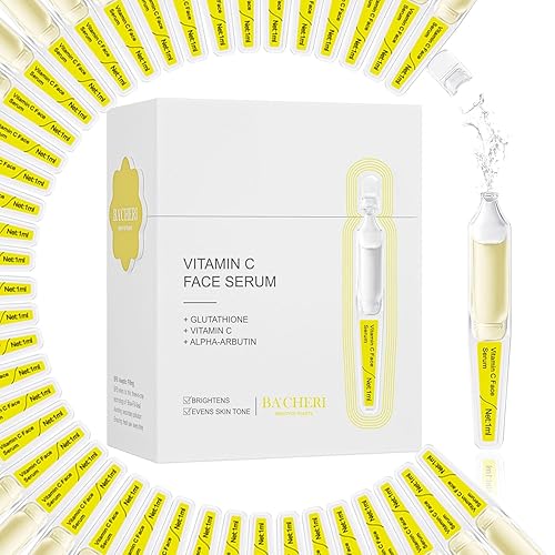 Miniatura 1 de Suero de vitamina C para rostro con ácido hialurónico, glutatión, aloe vera orgánico, suero hidratante e iluminador, removedor de manchas oscuras,