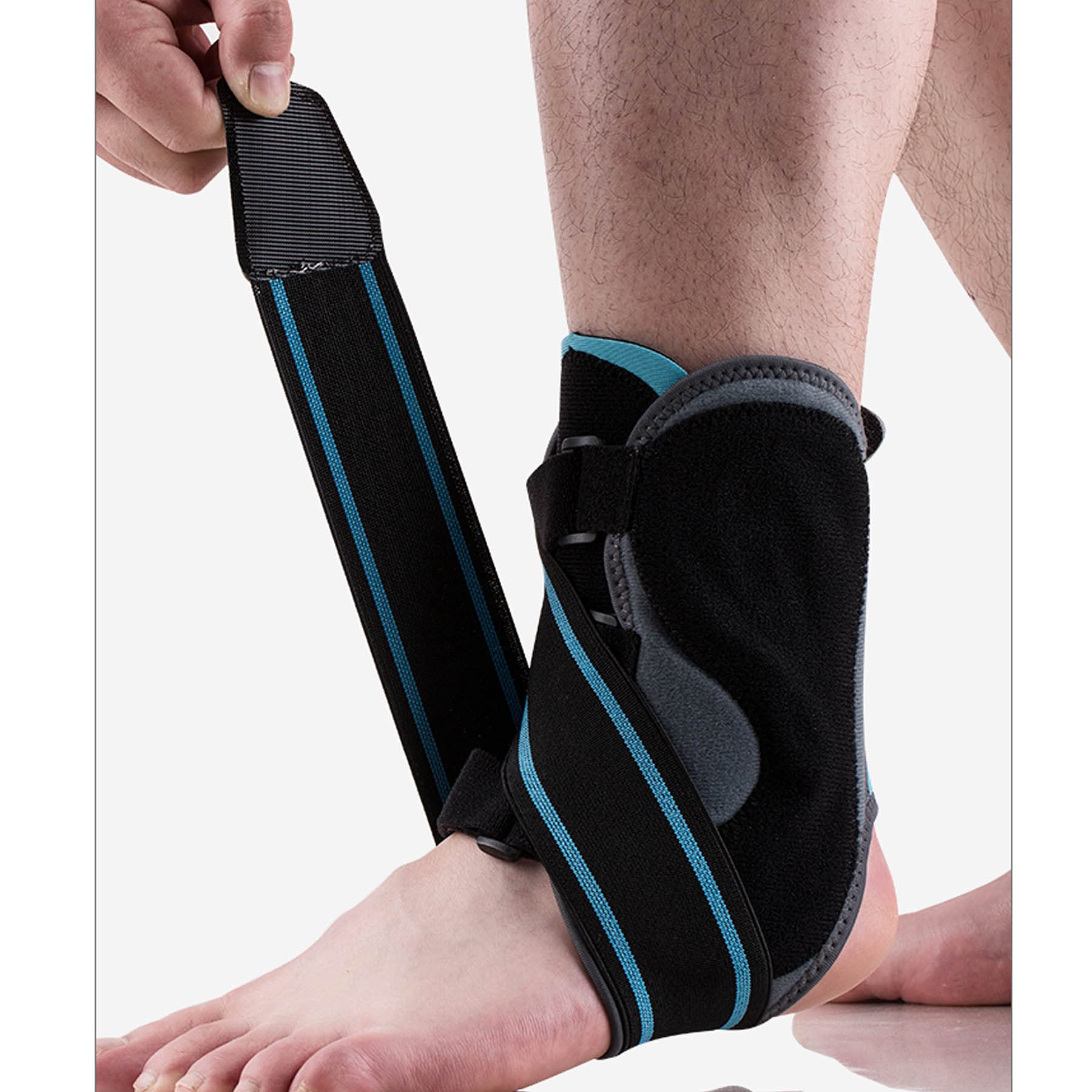 Soporte para Tobillo Soporte Interior Exterior para Aliviar el Dolor Recuperación de Lesiones Tendinitis Esguince Sguince Soporte Posoperatorio con Yeso Protección ​contra Lesiones,Lager