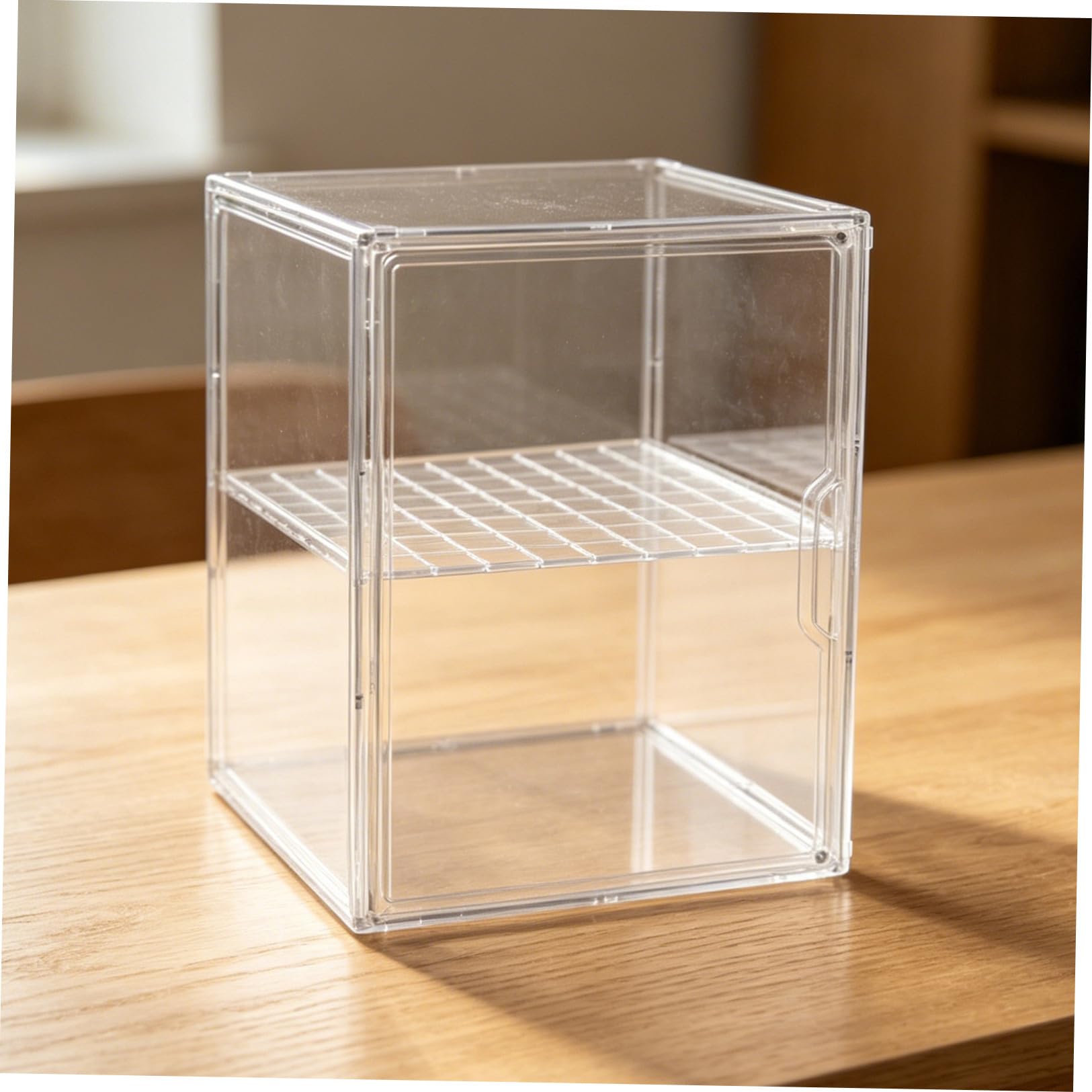 Caja Expositora para Muñecas y Figuras de Acrílico de 2 Niveles