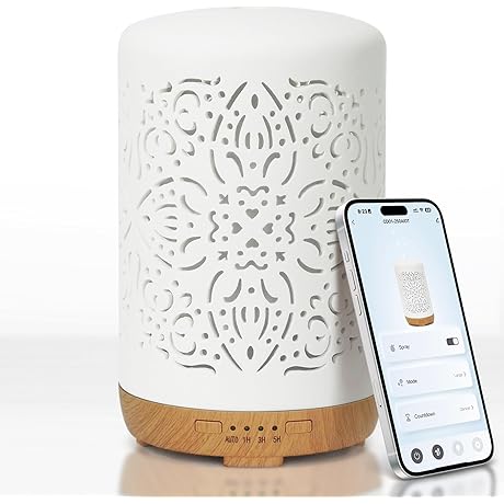 250ml Ceramic Aroma Diffuser with Smart WiFi