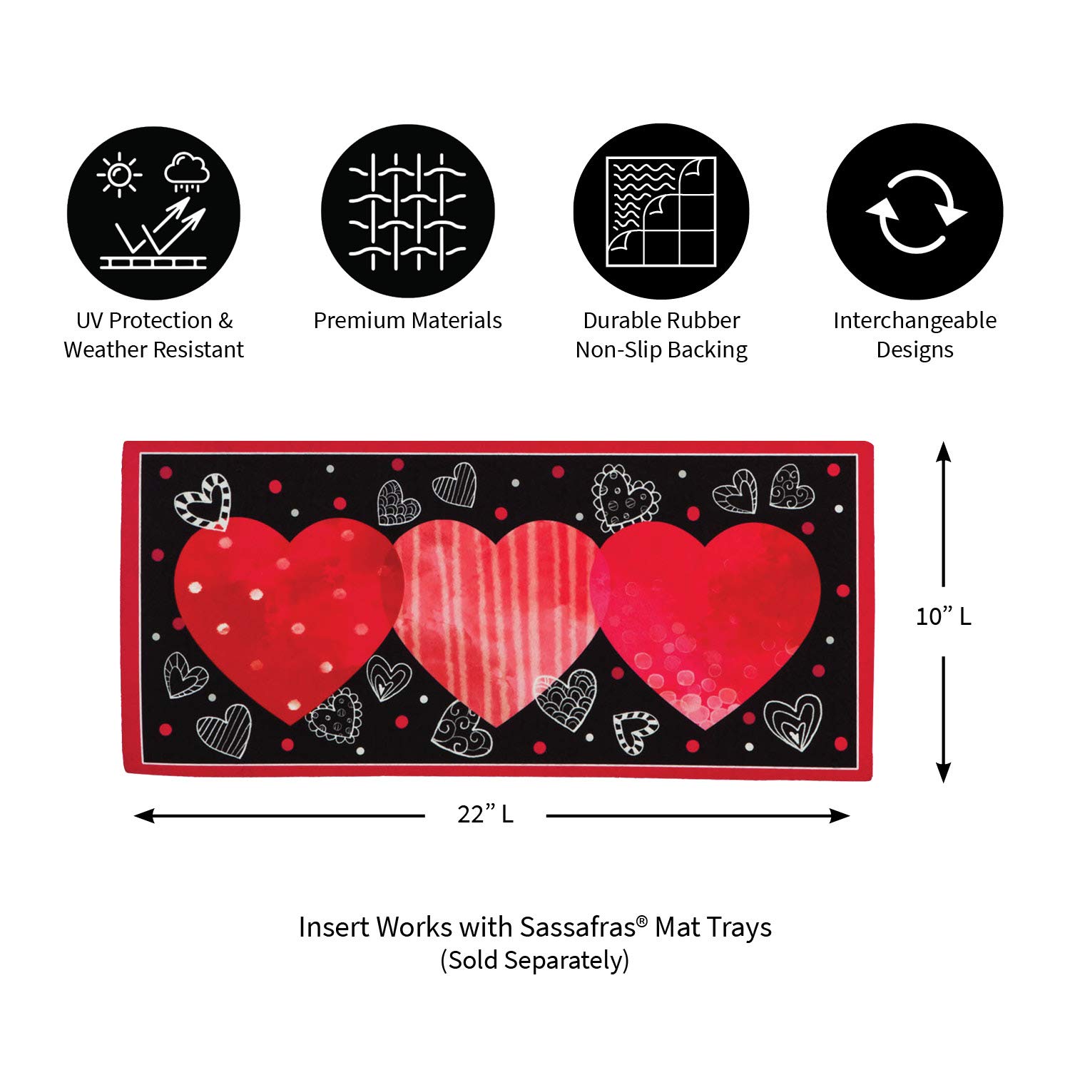 Amazon.com: Evergreen Sassafras Valentine's Hearts Switch Mat