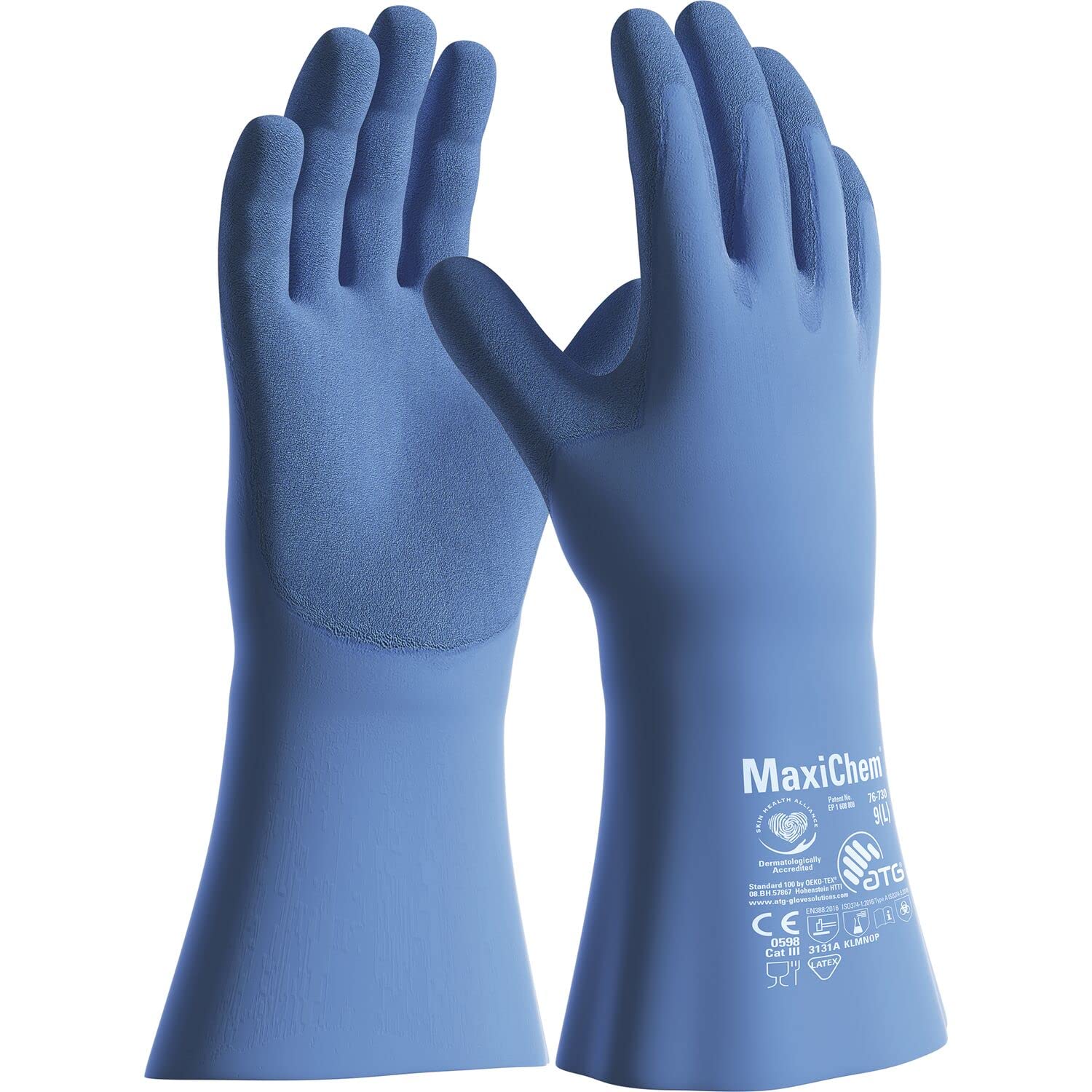 ATG Chemikalia rękawice ochronne MaxiChem® rozmiar 8 | 12 par