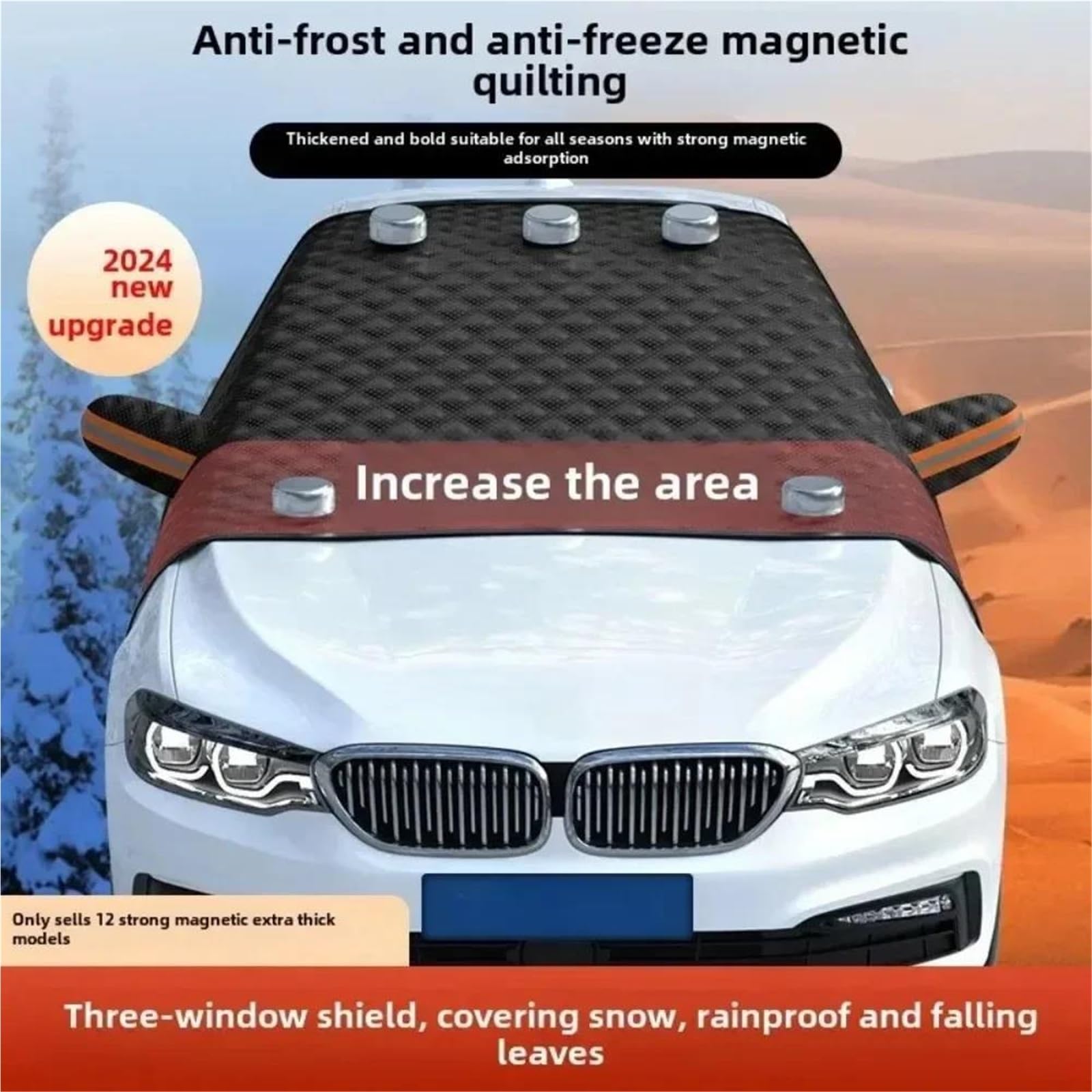 Copertura Parabrezza per Neve E Ghiaccio Parabrezza per Parabrezza Invernale per Auto