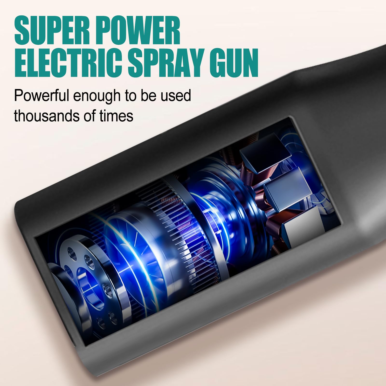 Elektryczny opryskiwacz do farby, samochodowy ręczny bezprzewodowy pistolet natryskowy do malowania z 2 butelkami z płynem i 5 dyszami natryskowymi, przenośny pistolet do malowania samochodu