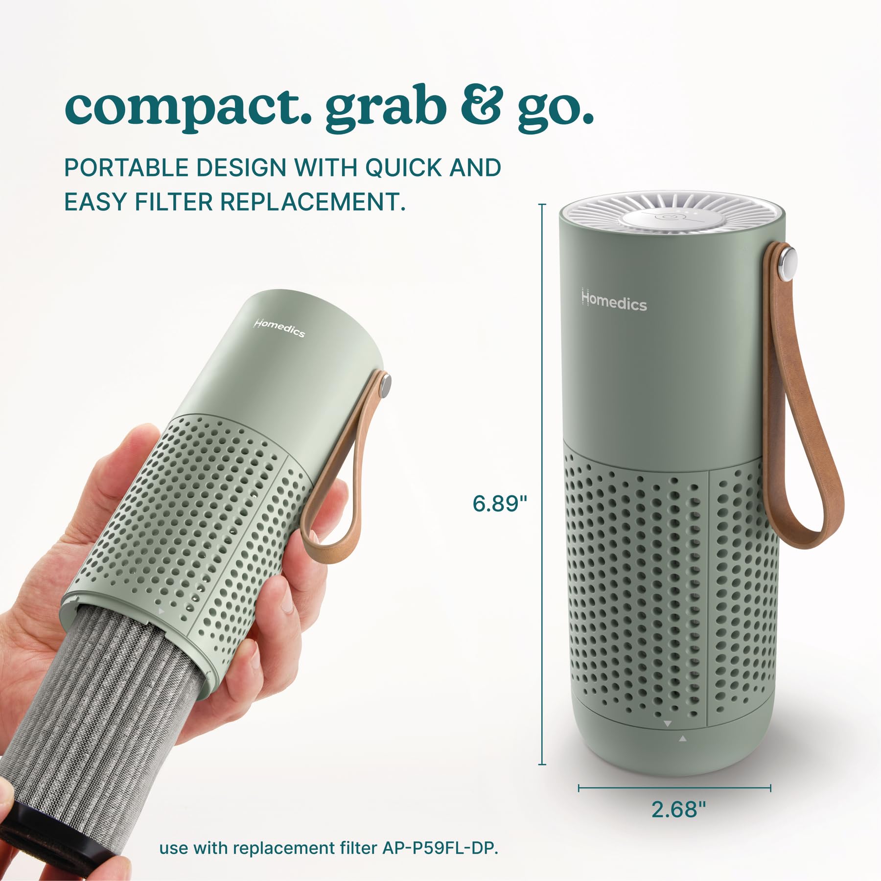 Homedics Personal Air Purifier with HEPA-Type Filter & Activated Carbon view 8
