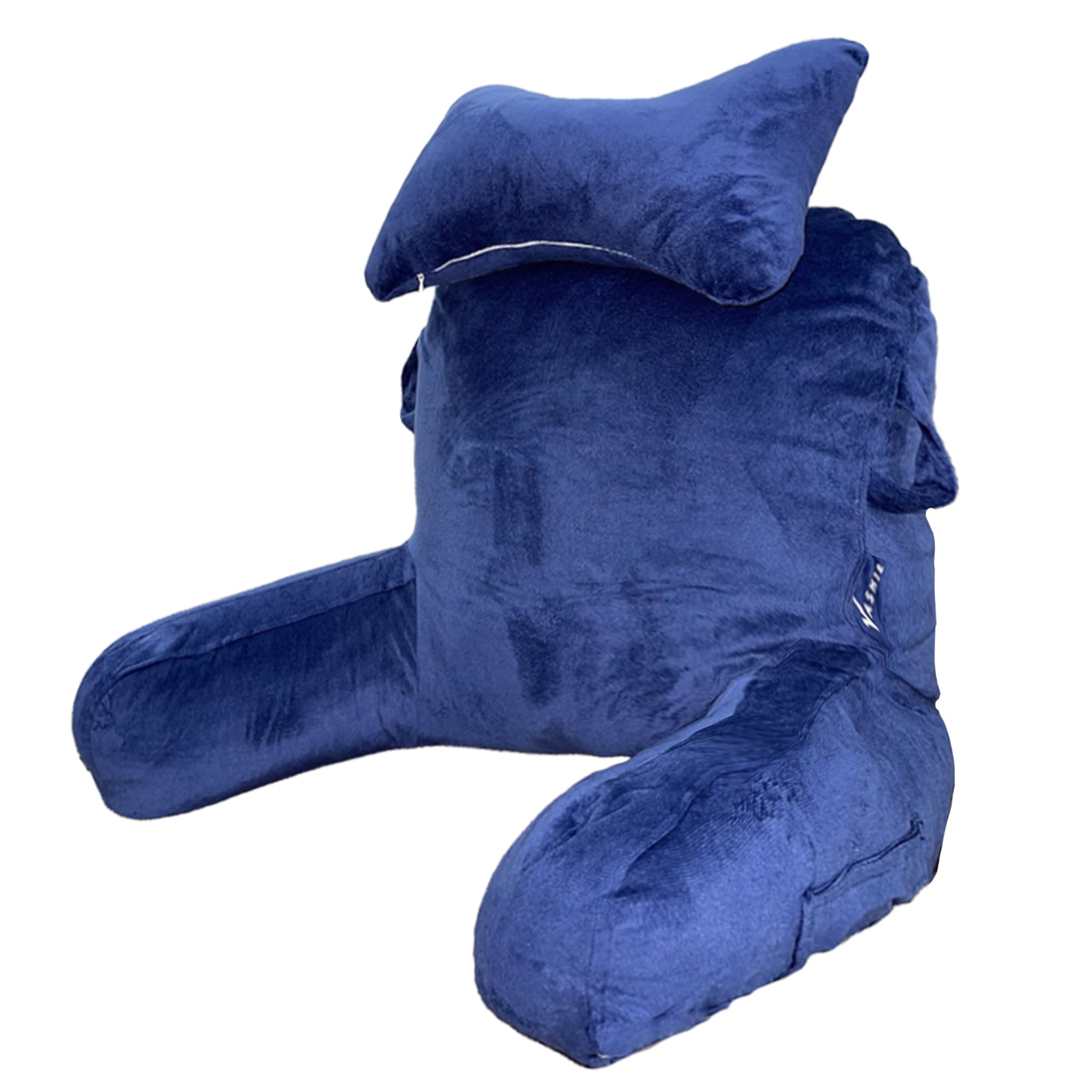 VASHIE Large Gaming and Reading Pillow - Premium Blue Cushion for Lap and Arm Support, Ideal for Desk Work, Gaming, and Relaxation