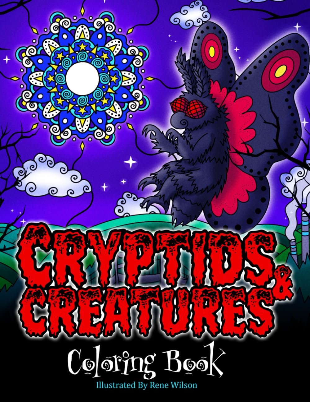 Cryptids and Creatures: Coloring Book