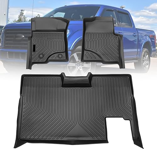 UNSTECH Alfombrillas de goma para Ford Fiesta 2011-2013, juego completo de alfombrillas de goma TPE personalizadas para todo tipo de clima,