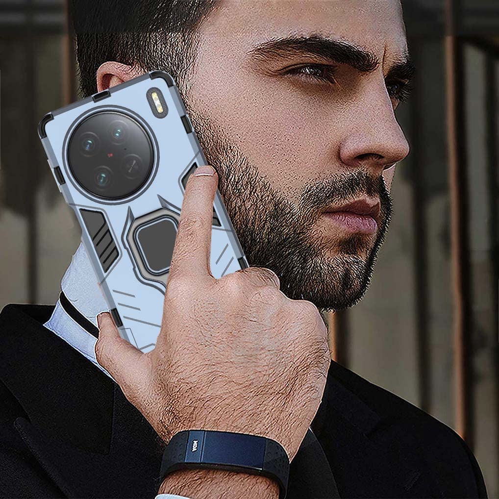 SEAHAI Cover Per Vivo X90 Pro Plus Con Staffa Rotante 360° - Protezione Militare Anti-Caduta - 3