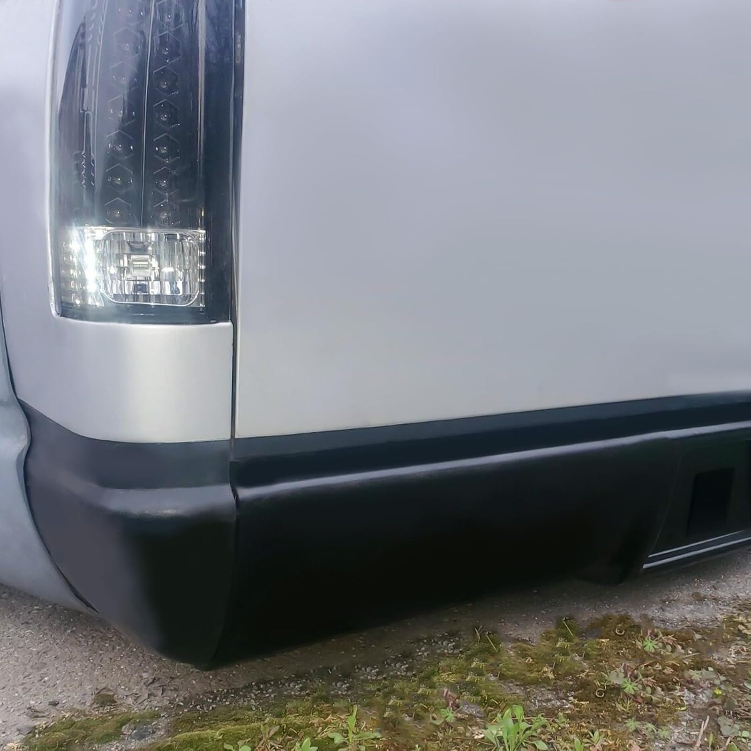 ECOTRIC Roll Pan W/LED License Light Compatible with 1988-1998 Chevy Chevrolet Silverado GMC Sierra C1500 C2500 C3500 K1500 K2500 K3500 Steel Heavy Duty Rear Bumper Roll Pan