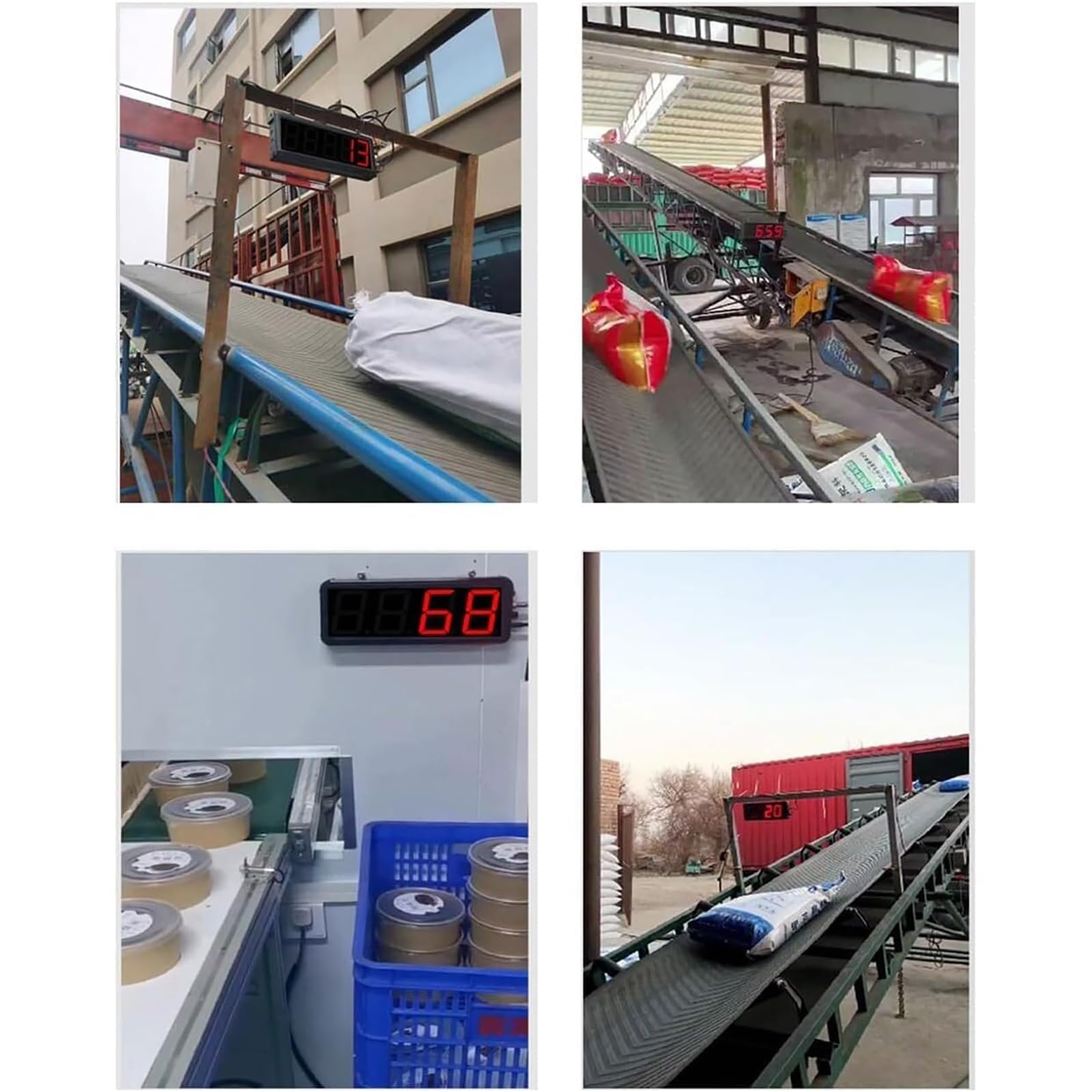 Contatore Digitale, contatore per Linea di Produzione, Conta Fino a 99999, Distanza del sensore 70 cm, Memoria a spegnimento per fabbriche e officine,