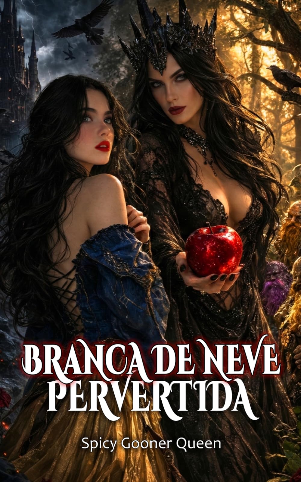 BRANCA DE NEVE PERVERTIDA: Um dark retelling com harém reverso de sete anões, um alfa apex, rivalidade ômega e vingança