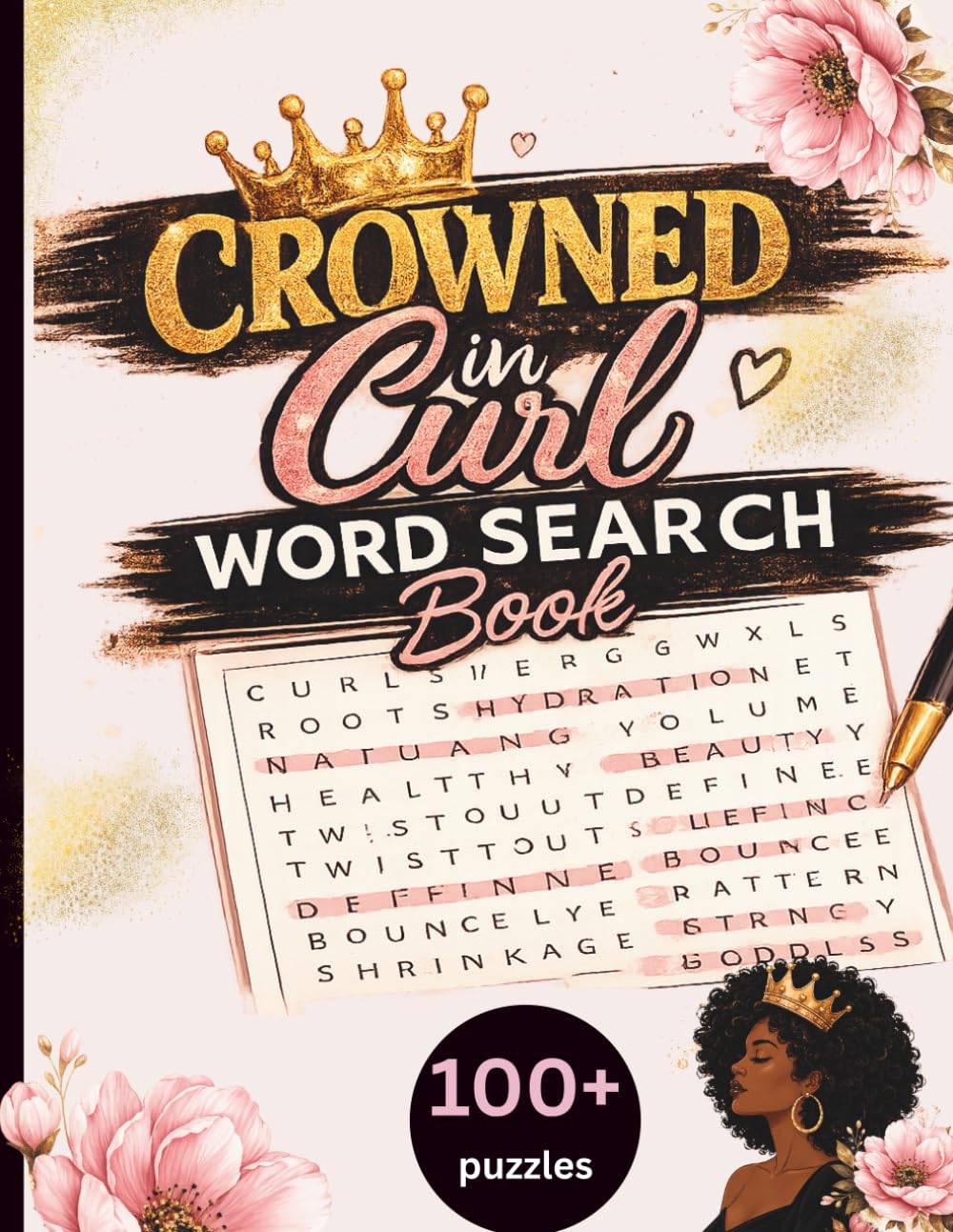 Crowned in Curls: Word Search Puzzle Book