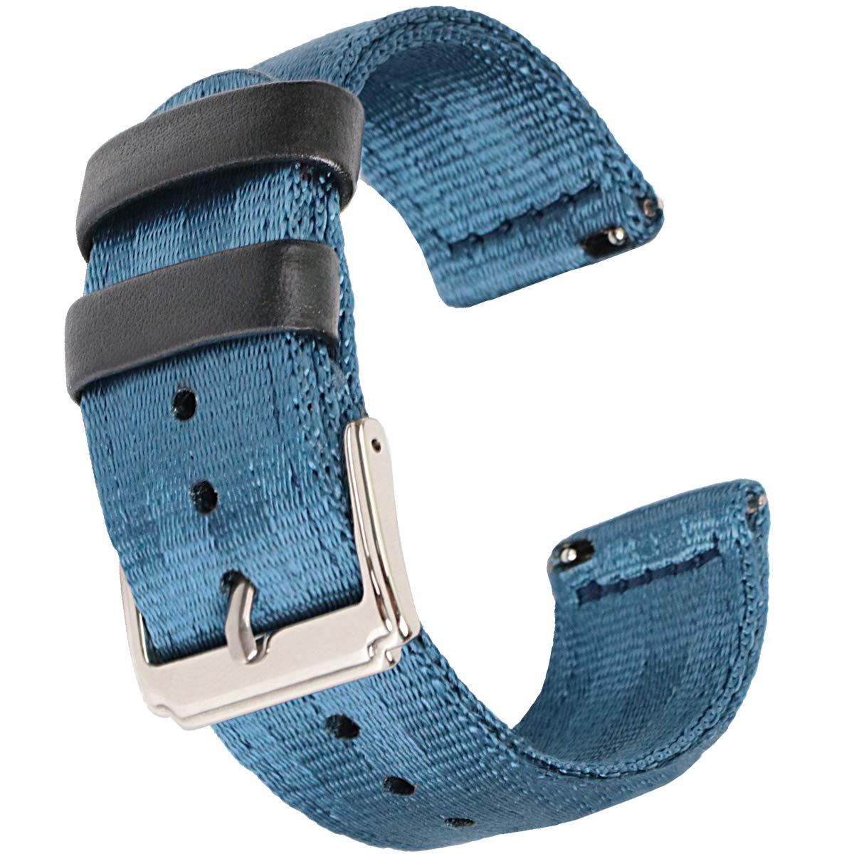 Zeit Diktator 18mm 20mm 22mm Watch Band Exquisite Shine Nylon Watch Strap for Man and Women Seatbelt Nylon Watch Band Compatible with smartwatch and Traditional Watch