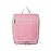 Della Gao Hanging Travel Toiletry bag for Women, Water-resistant Durable Nylon Toiletries Organizer for Cosmetics, Makeup Brushes, Bathroom Bag, Pink