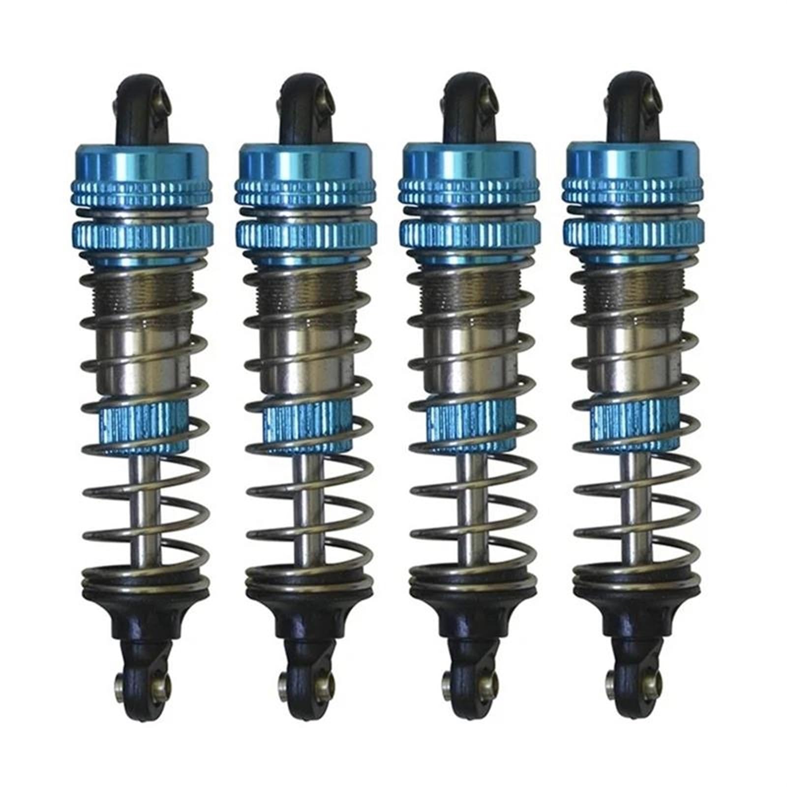 Amortiguador de Choque RC para XLF F-16 F-17 1/14 Piezas De Repuesto Coche Teledirigido Accesorios Actualización 4 Uds Amortiguadores Metal Reemplazo Amortiguador(Blue)