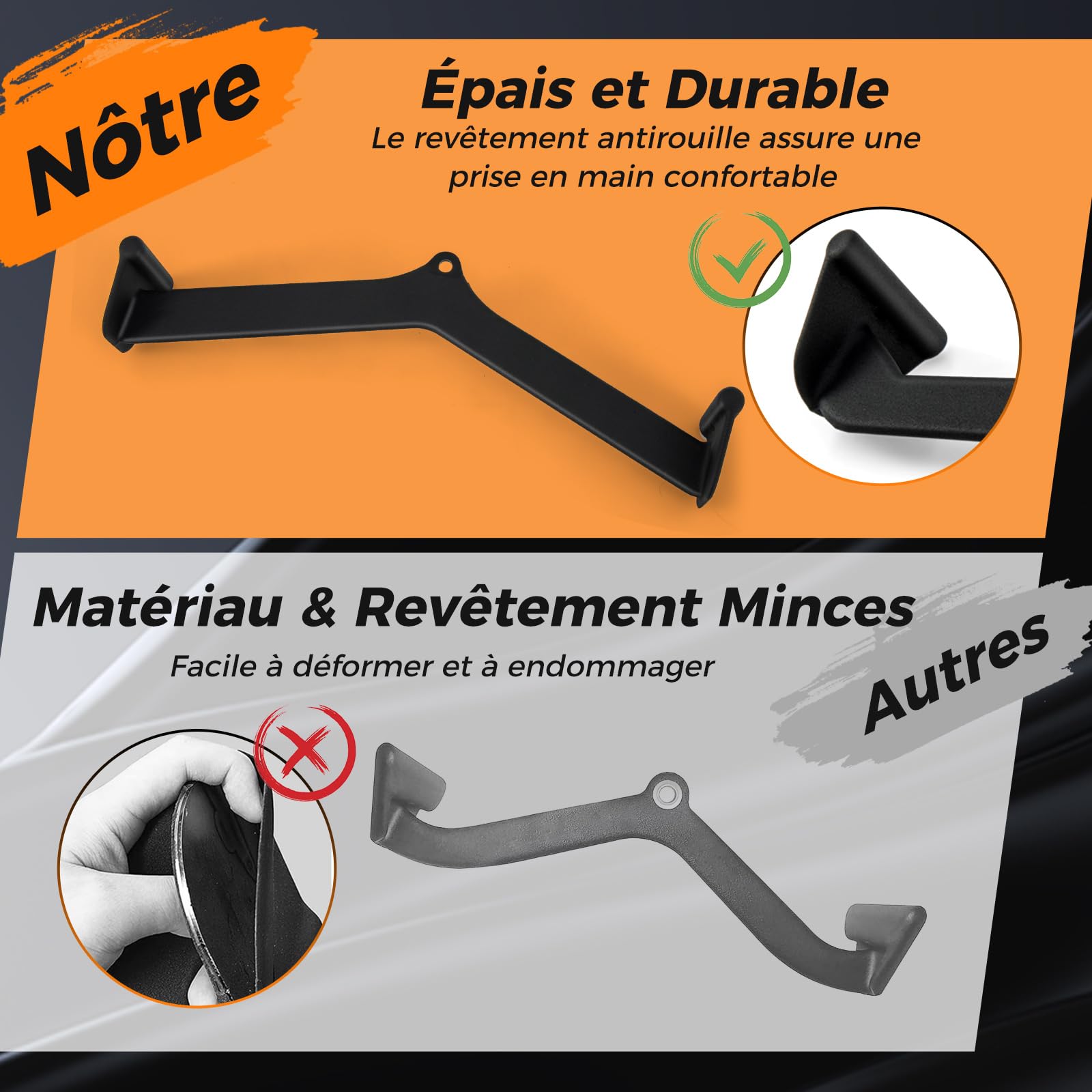 GOPLUS Barres de Tirage pour Machine à Câbles avec Poignées Ergonomiques, Forme de T et V pour Rameur, Poignées pour Entraînement du Dos, Biceps et Triceps, pour Salle de Sport à Domicile