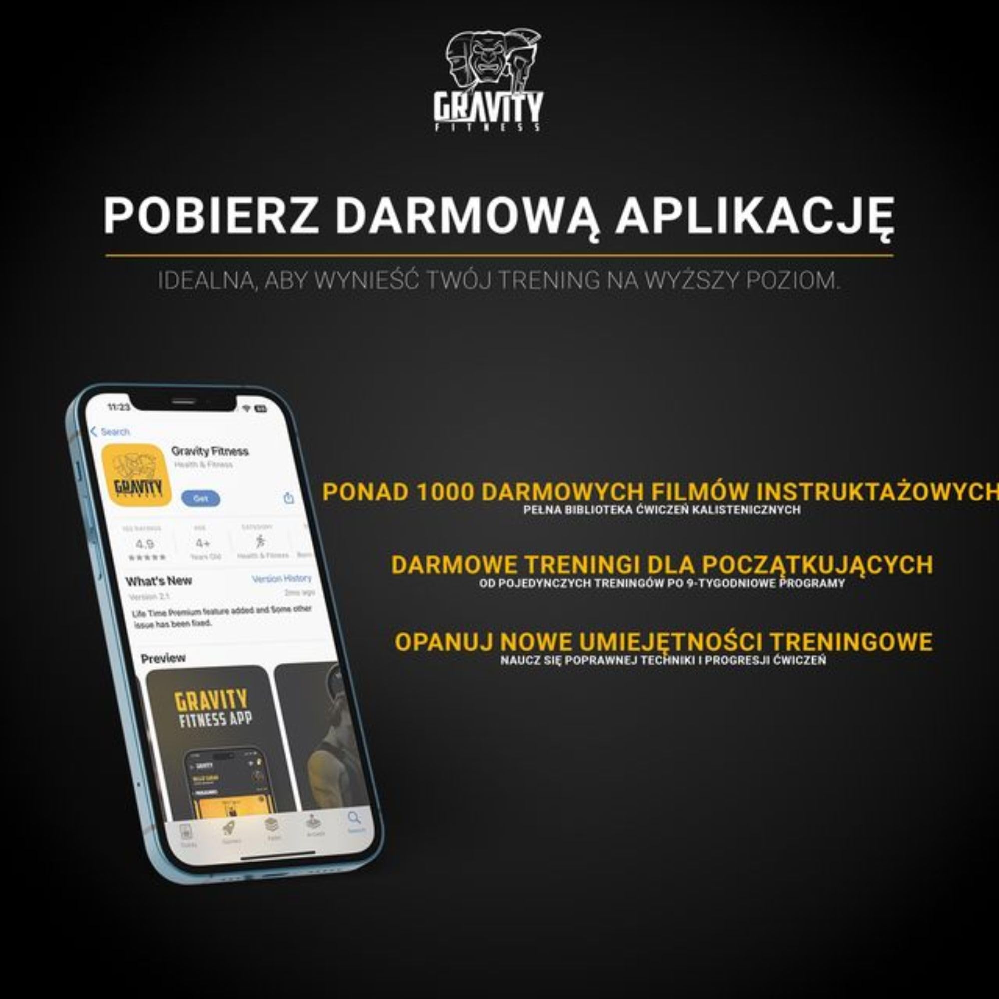 Gravity Fitness Maczuga Treningowa ze Stali Stopowej – Macebell do Treningu Siłowego, Mobilności i Chwytu – Do Ćwiczeń w Domu i na Siłowni – 4kg–12kg – Dla Entuzjastów Kalisteniki