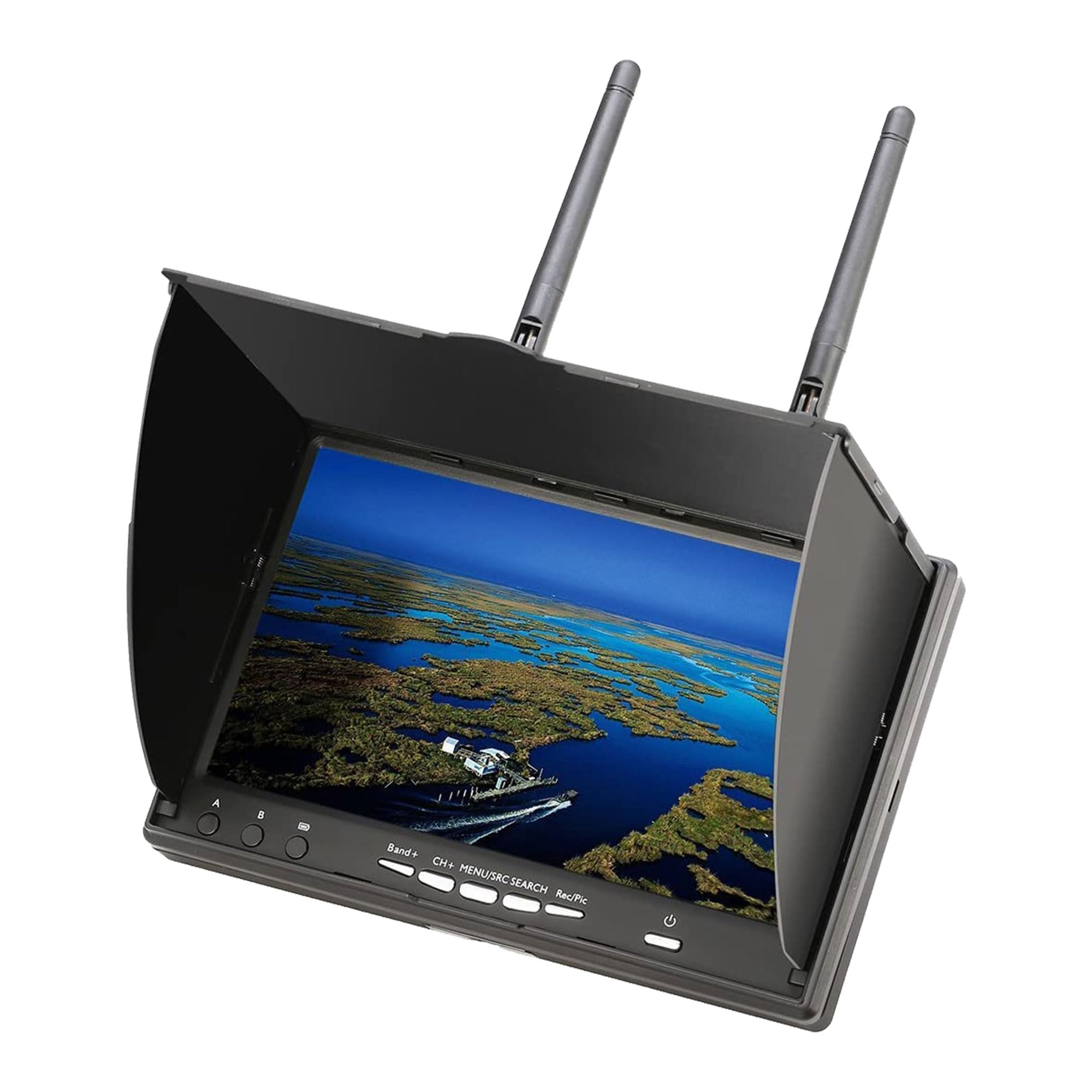 SPEEDY BEE 7Inch Portable FPV Monitor: 5.8Ghz 7" Screen with DVR 40CH Receiver 800 x 480 LCD Display Built-in Battery for FPV