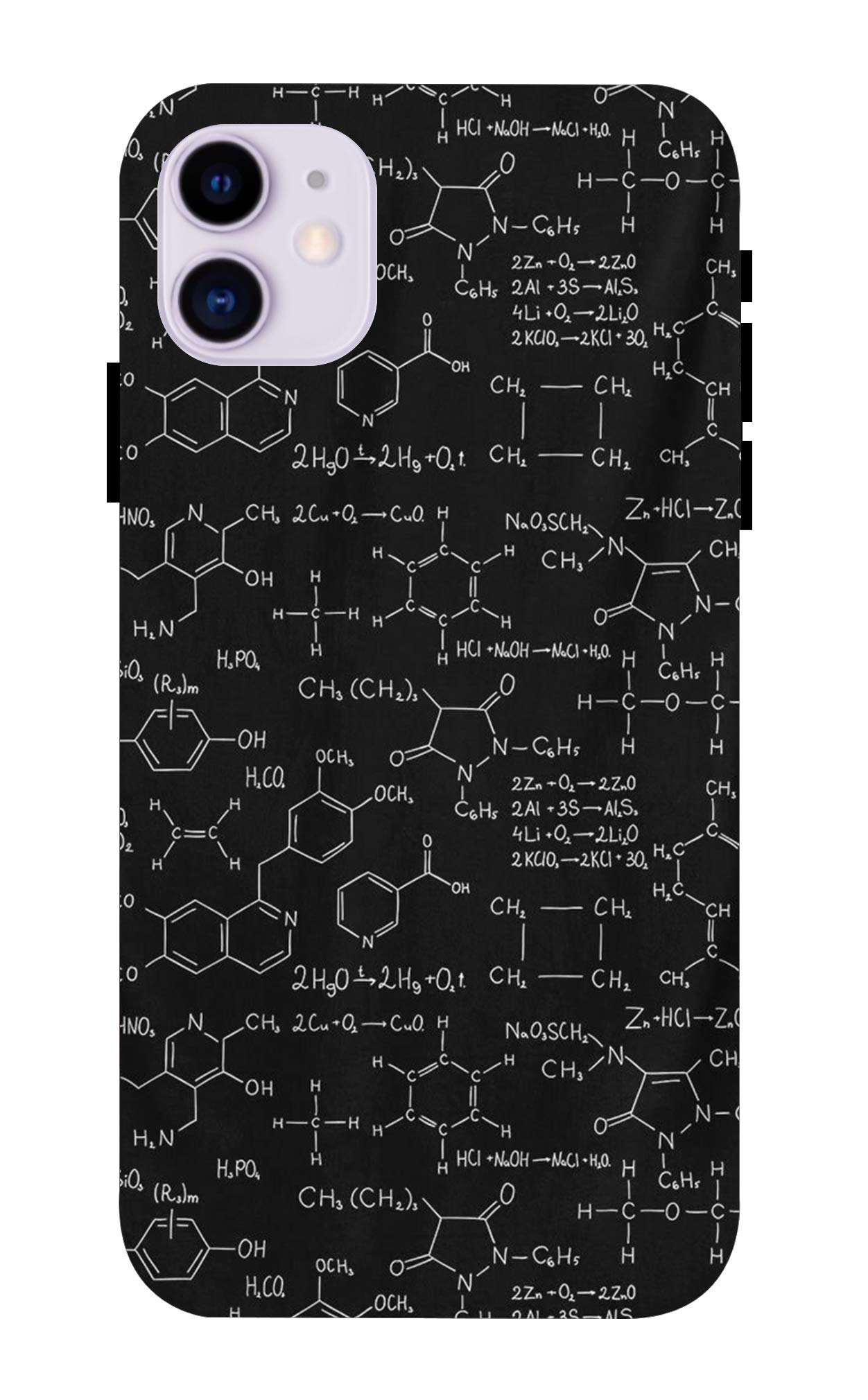 LETAPS® Printed Colorful Equations, Science, Lab Designer Back Case Cover for iPhone 11 (Multicolour)