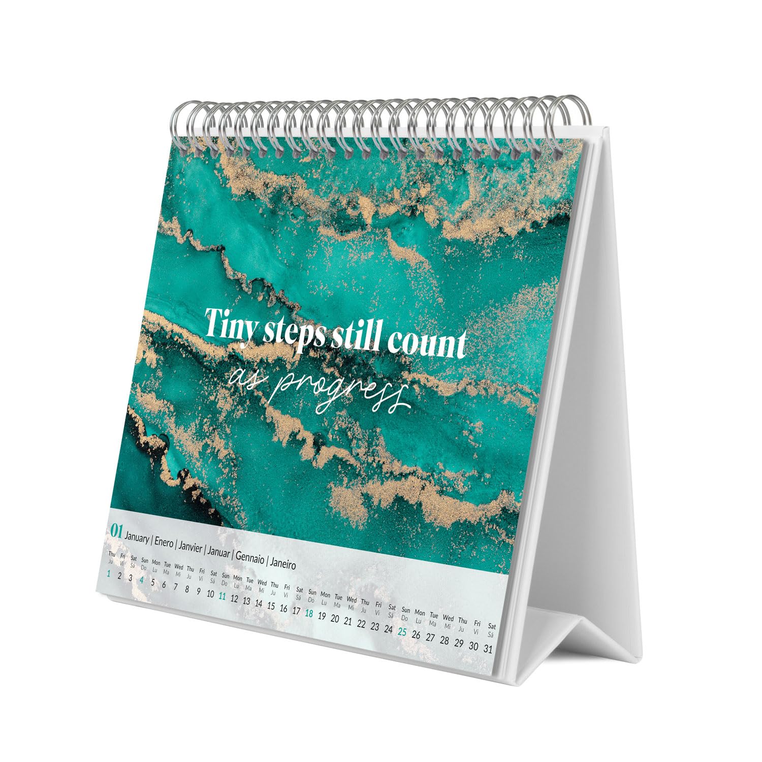 Calendario Da Scrivania 2026 Grupo Erik - Planner Mensile Con Glitter | Organizzatore Anno Completo