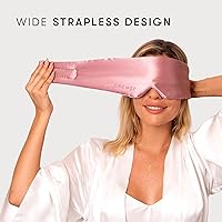 Vista 4 de Lovers Pack 2 mascarillas de seda para dormir, 1 azul medianoche y 1 rosa damasco