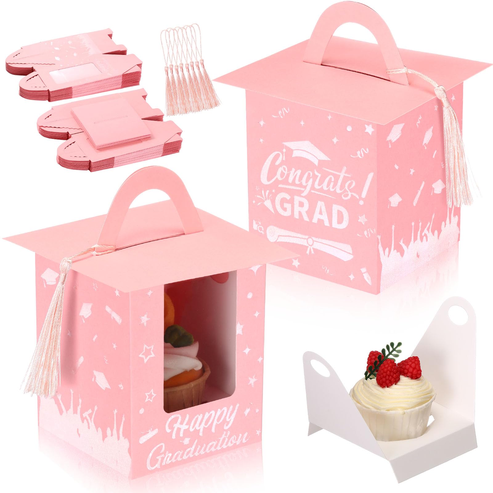 Amazon.com: Outus 30 Pcs Graduation Cupcake Boxes Graduation Gift