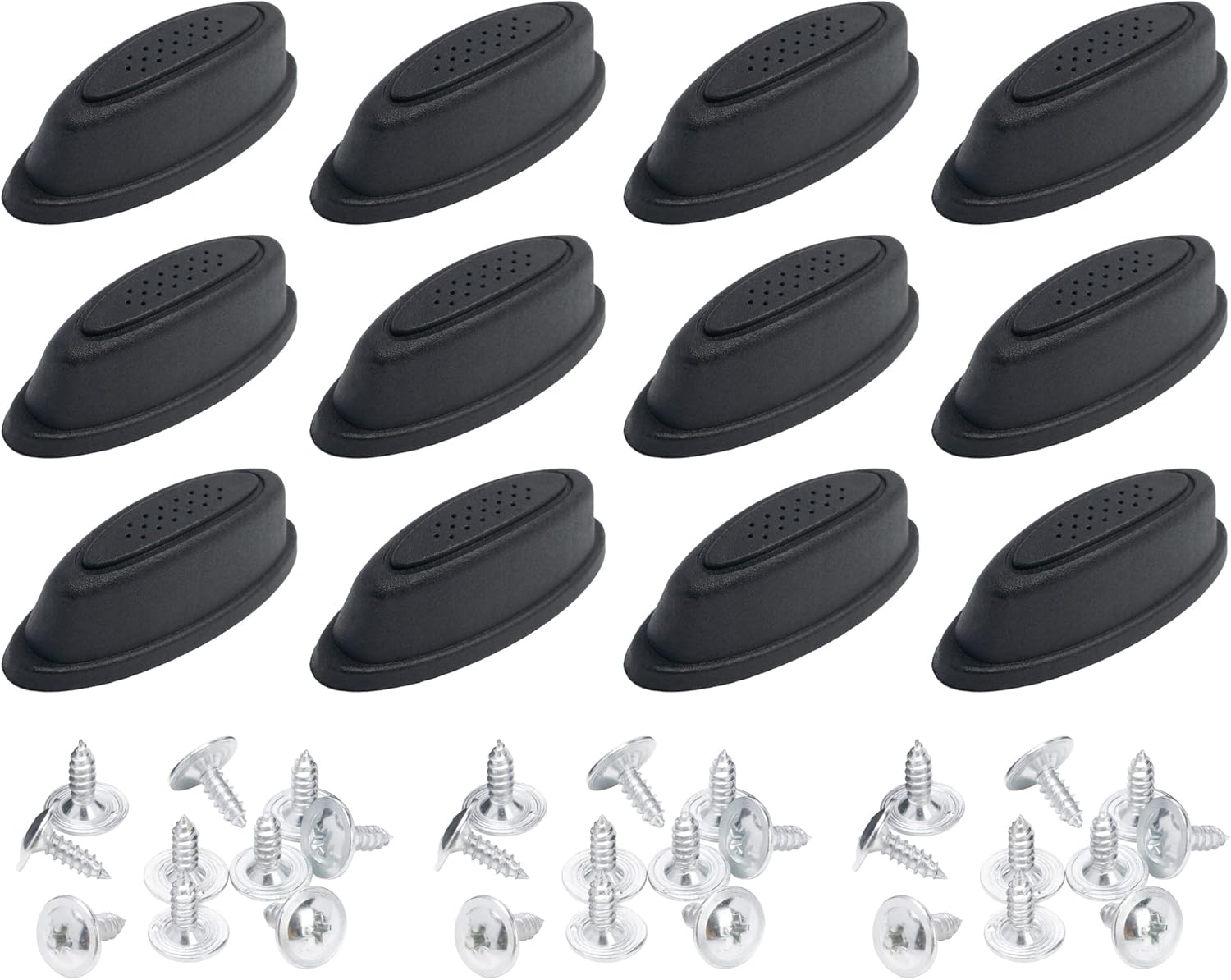 MOTZU 6 Pair Luggage Bracket Side Feet with 60 Screws