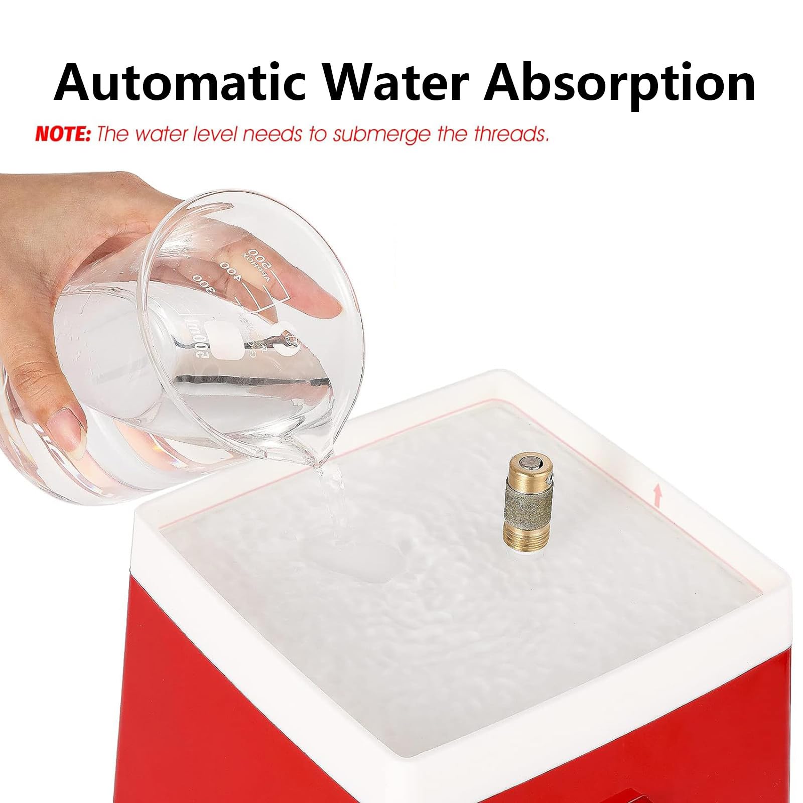 Molinillo de Vidrieras con Deflector AcríLico, MáQuina de Pulir de Arte de Vidrio PortáTil con Puntas de Amoladora de 5/8 ", Herramienta de Bricolaje de Vidrieras,Red-220V