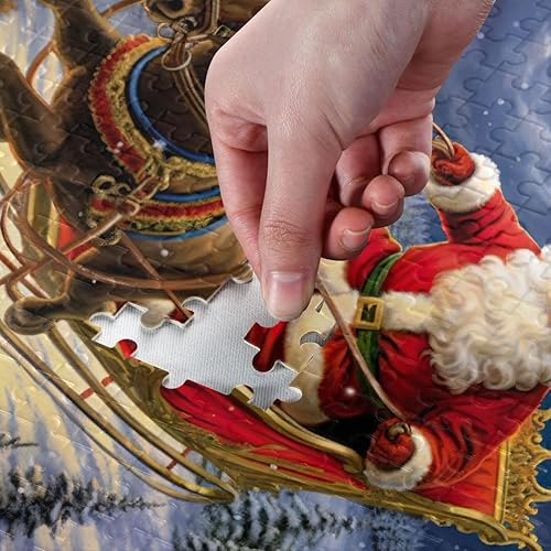 Miniatura 4 de Christmas Santa Claus Jigsaw Puzzles for Adults 1000 Pieces,Colorful Puzzle with Mesh Storage Bag,Learning Educational Puzzles for Gift 2011935