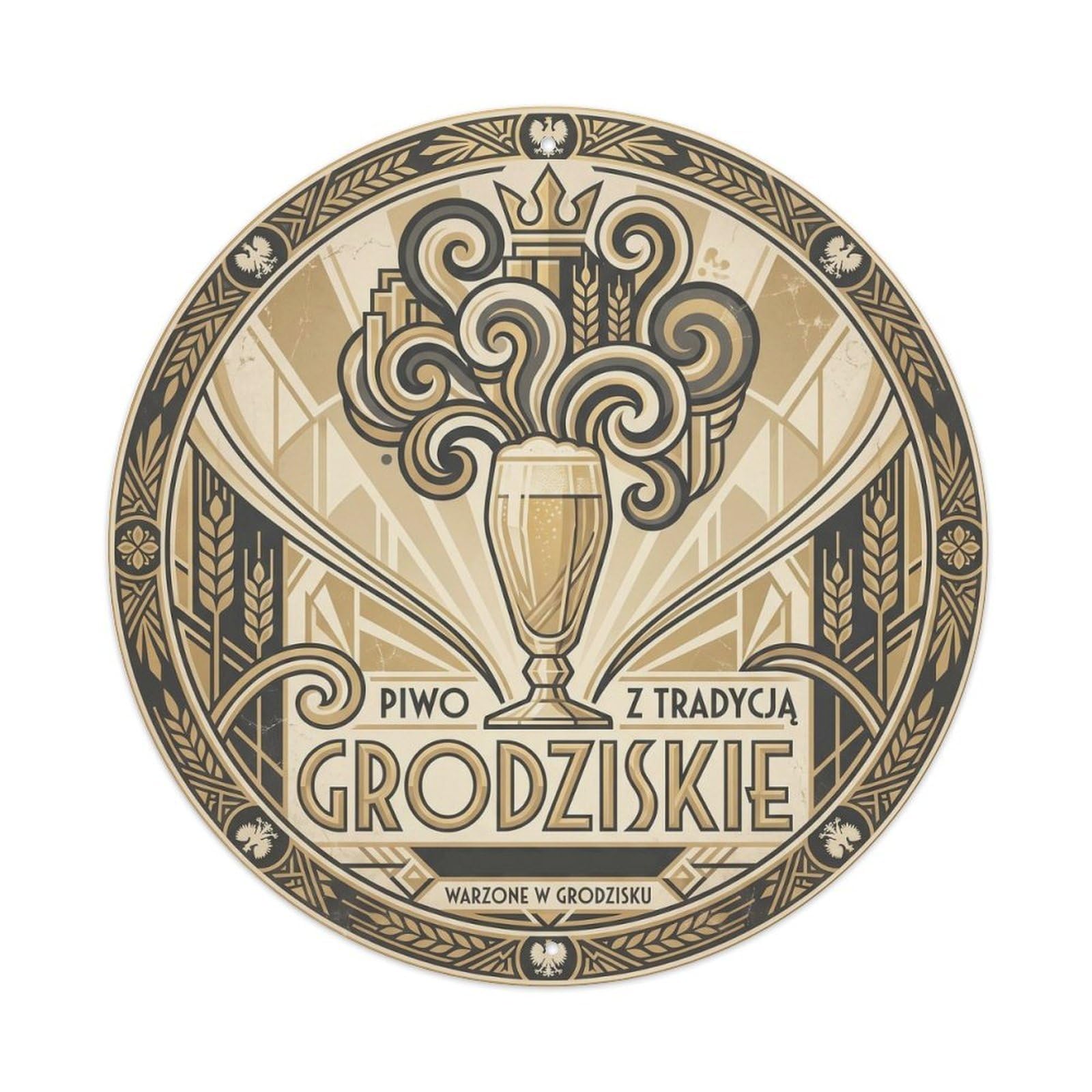 Polish Smoked Wheat Beer Craft Brewery Culture Stein Metal Tin Sign