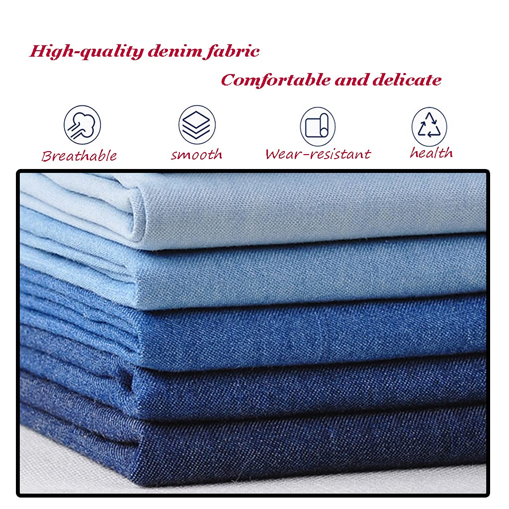 Cienka bawełniana tkanina dżinsowa, idealna do szycia odzieży, dżinsów, sukienek, t-shirtów i patchworku.