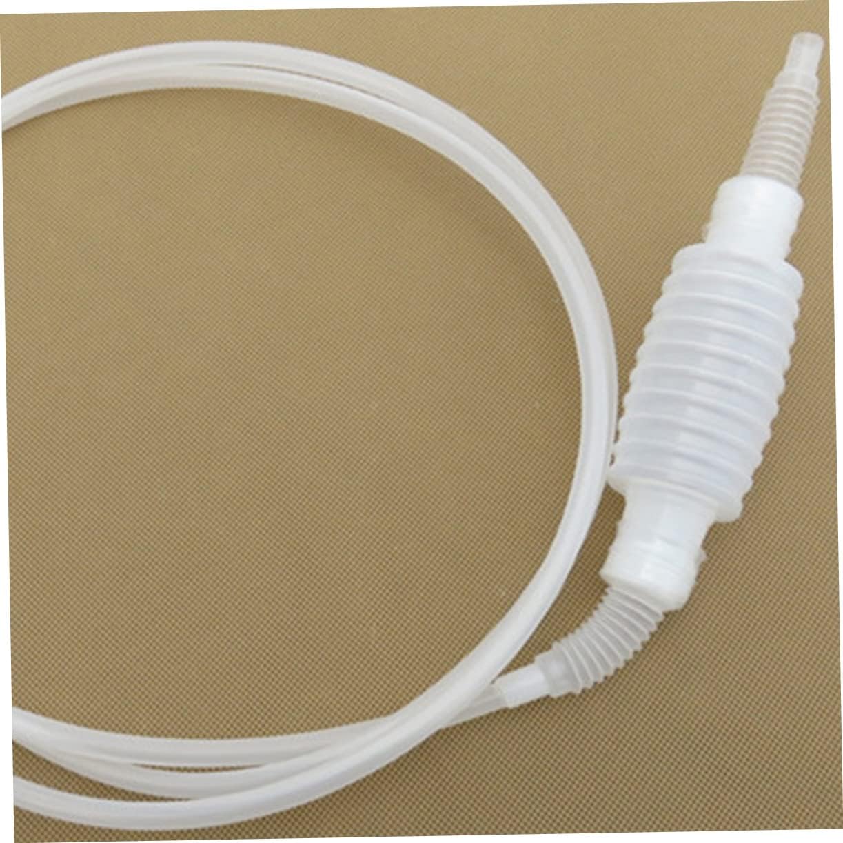Mikinona 2Pcs Water Siphon Pump Kit with Filter Screen for Gasoline Oil Water Transfer High Flow Hose Lightweight Suction Hose for Fuel Transfer and Home Use