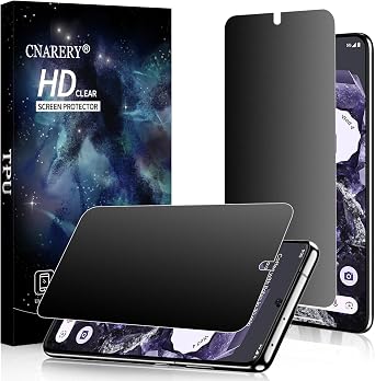 2 Pack for Google Pixel 8 Matte Privacy Screen Protector [Not Glass], 360 Anti-Spy, Anti-Scratch, Anti-Glare, Support Fingerprint Unlock