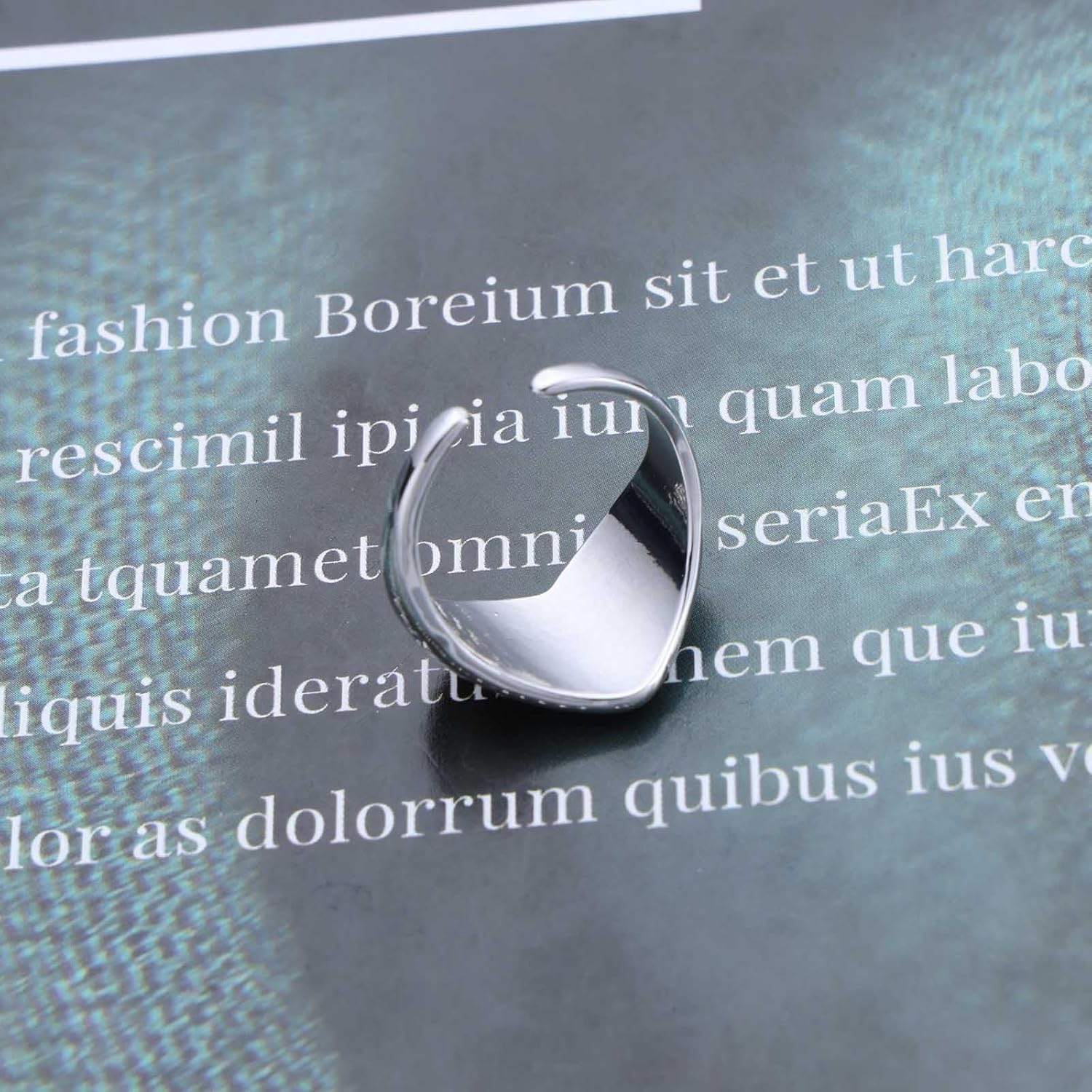 Minimalist Adjustable Polished Gold Heart Open Ring Dainty Plated Heart Stackable Ring Chunky Metal Finger Rings Jewelry for Women - Image 4