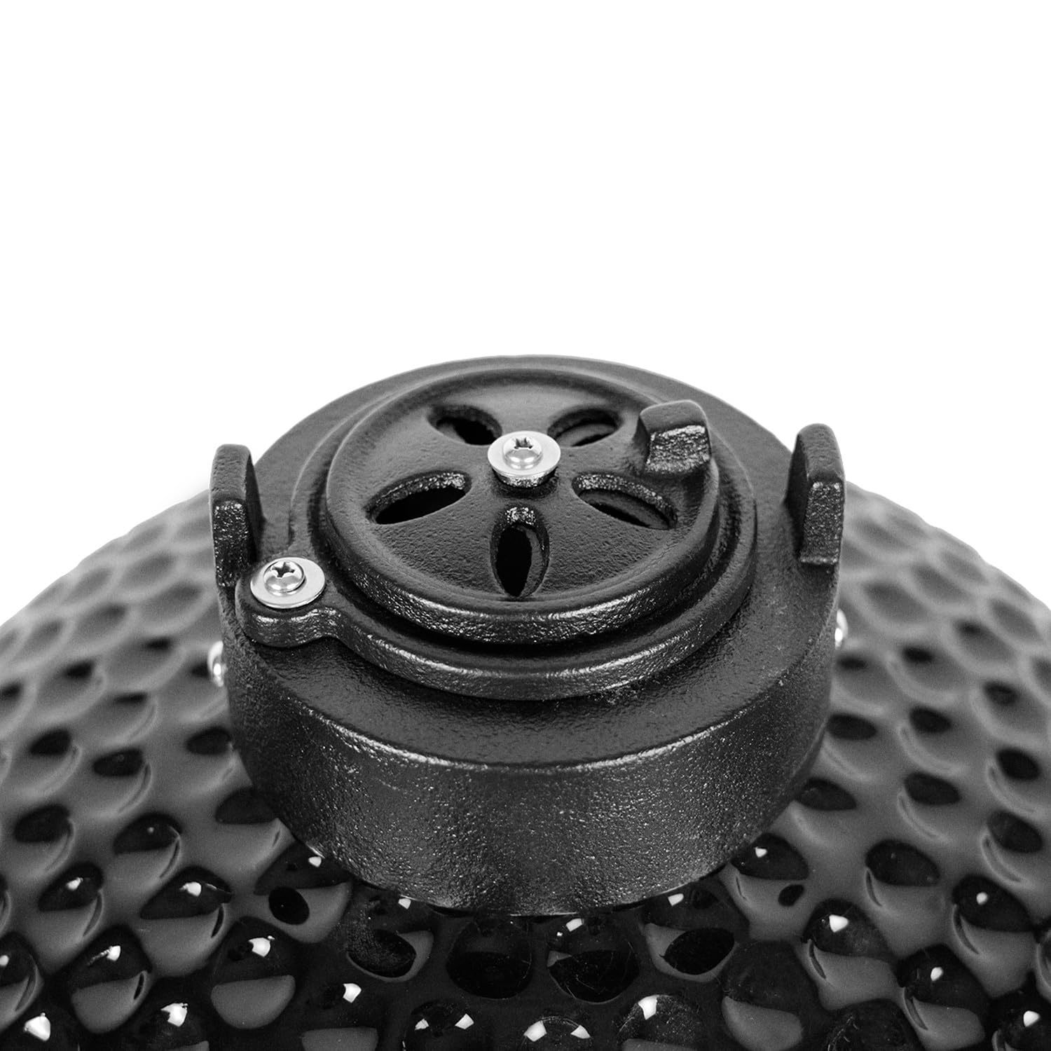 CREATE/BBQ KAMADO/Barbecue fumoir céramique noir 13 pouces/Peut griller, fumer et cuire, avec régulateur de température et deux sources de ventilation.