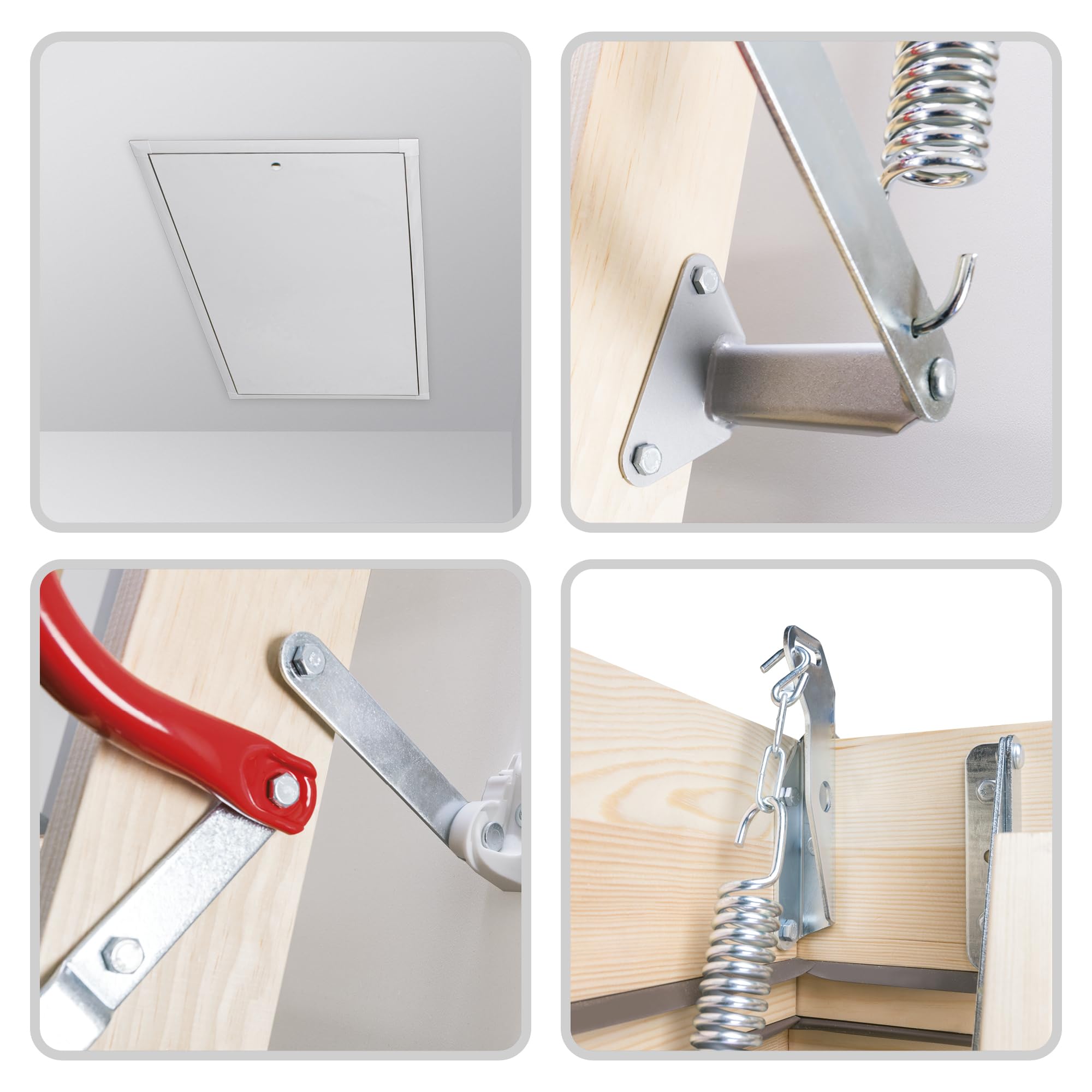 FAKRO - Escaliers escamotables LTK Energy - 70x140/280 - Escalier pour Grenier - Réduit Efficacement Les Pertes de Chaleur - Support de 160kg - Montage Facile